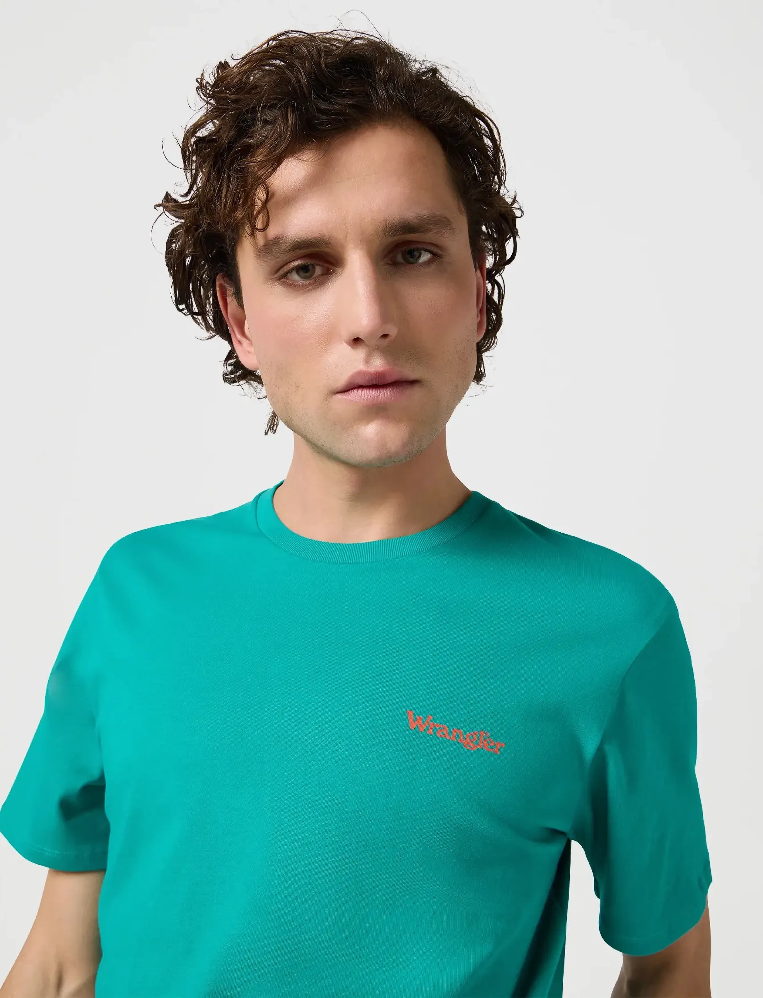 Wrangler - Small Logo Tee - laagste prijzen - porcelain green - 5