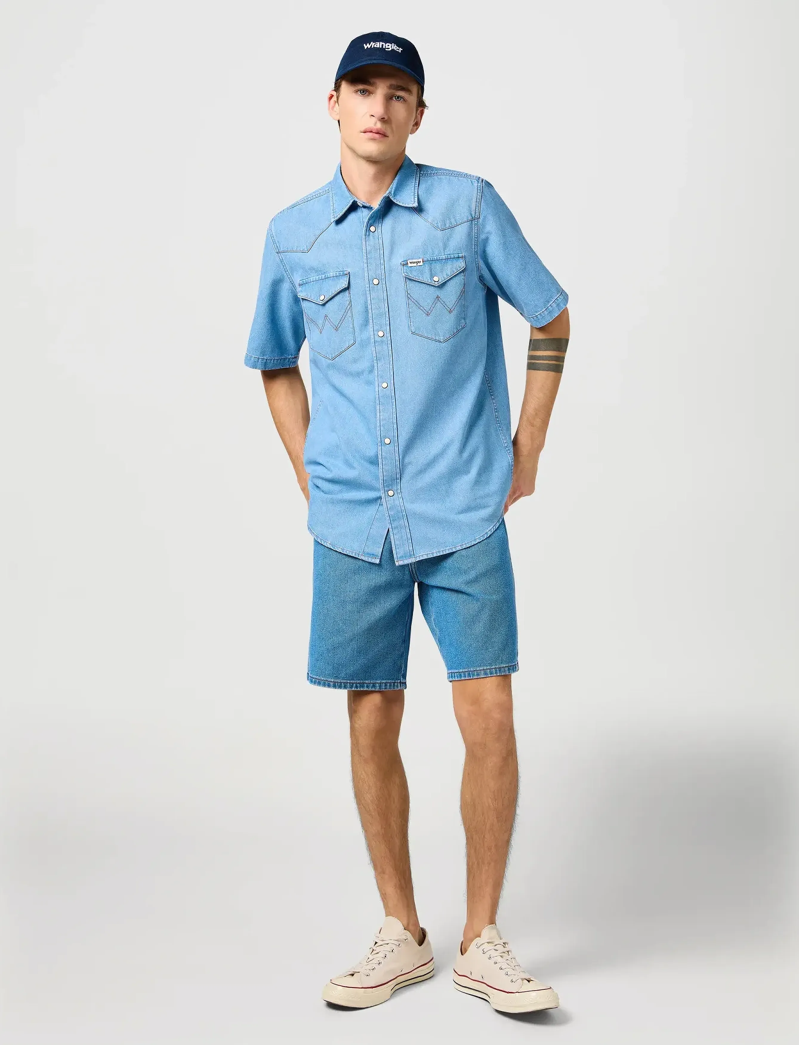 Wrangler - Ss Western Shirt - laveste priser - bright light - 4