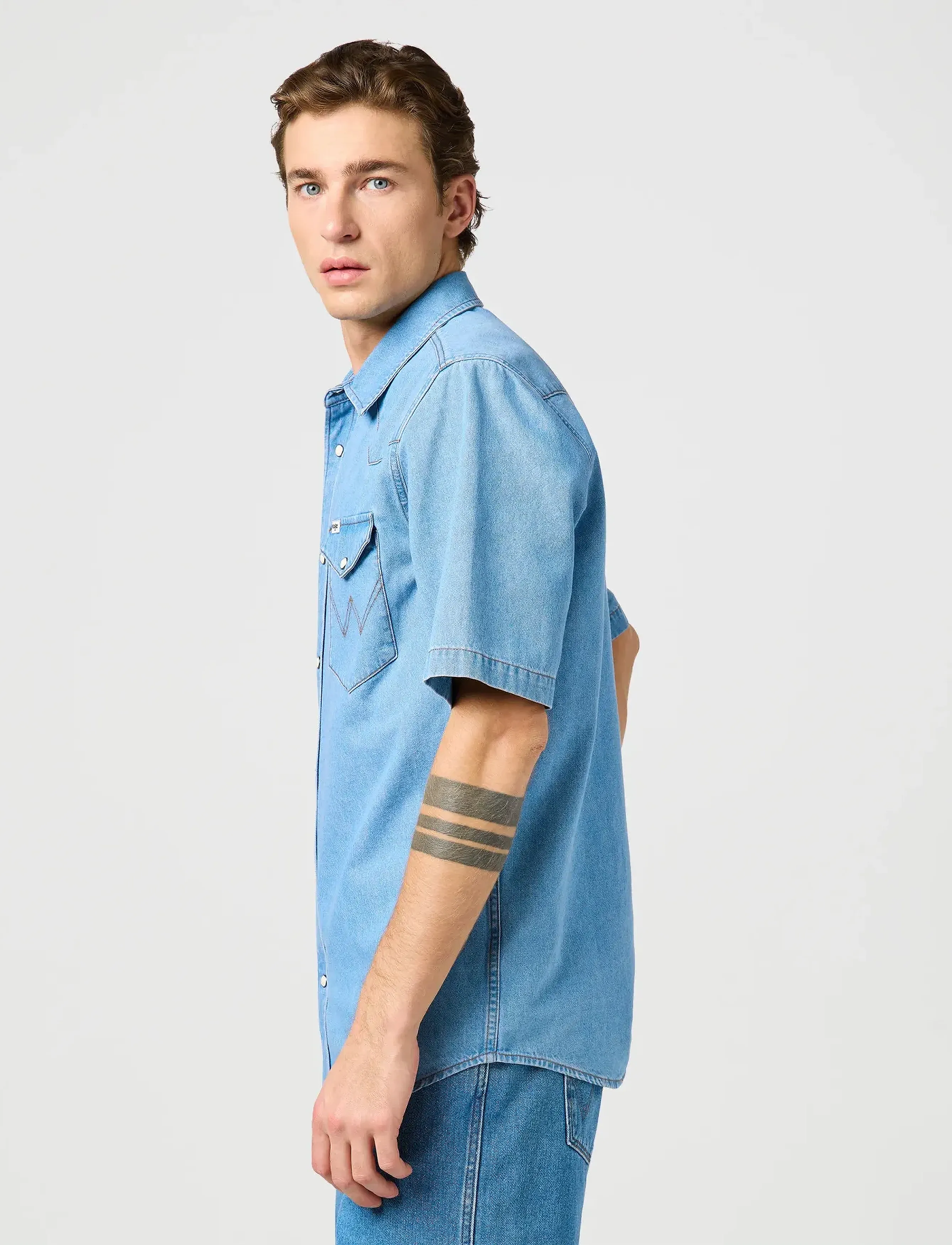 Wrangler - Ss Western Shirt - laveste priser - bright light - 5