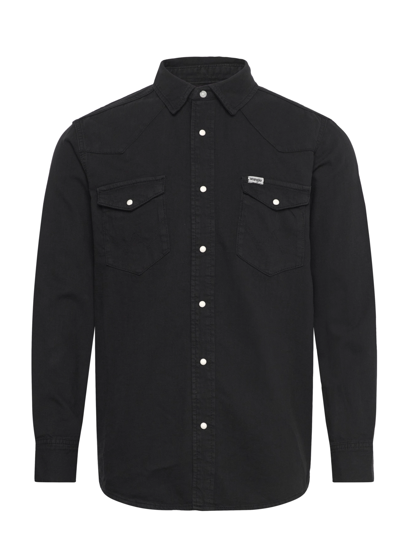 WRANGLER Western Shirt Schwarz - S - Herren