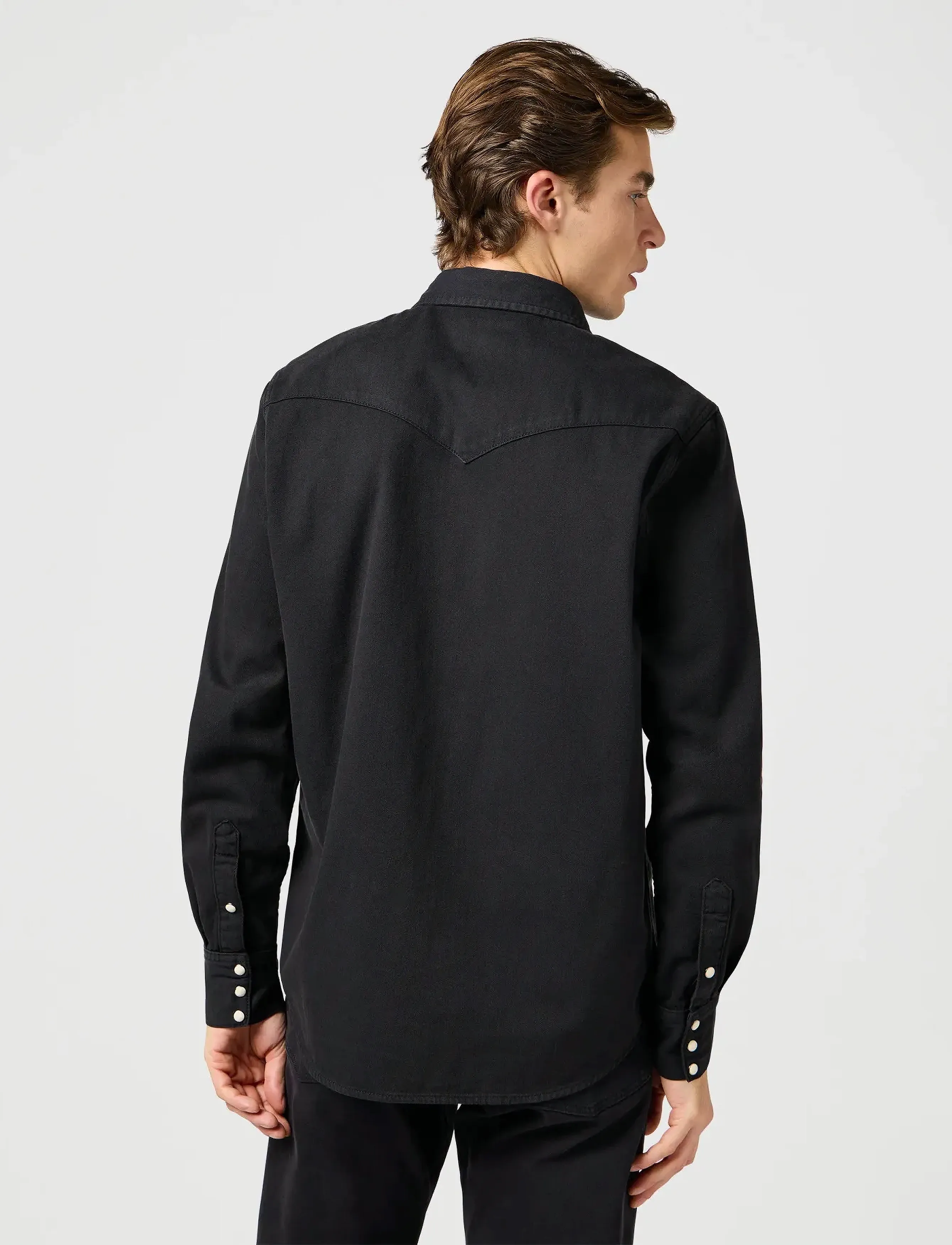 Wrangler - WESTERN SHIRT - vårjackor - black rinse - 3