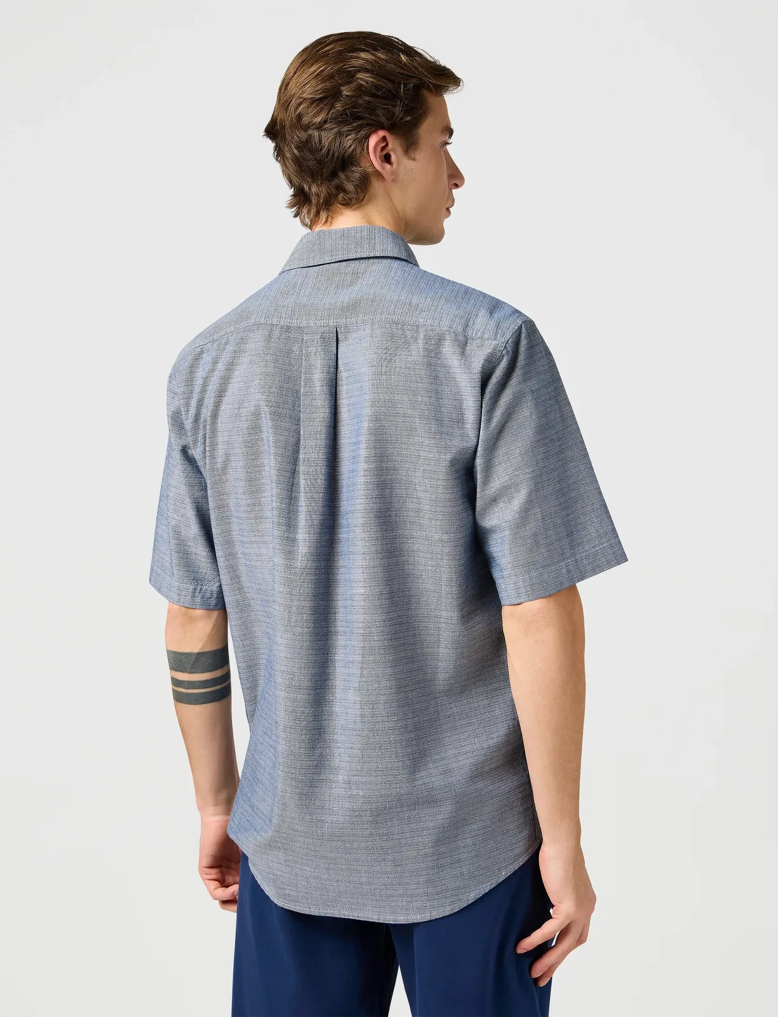 Wrangler - Ss 1 Pkt Shirt - laveste priser - navy - 3