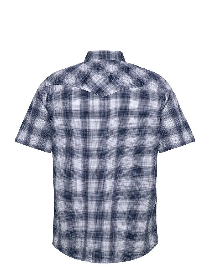 Wrangler - Ss Western Shirt - lühikeste varrukatega särgid - blue shadow - 2