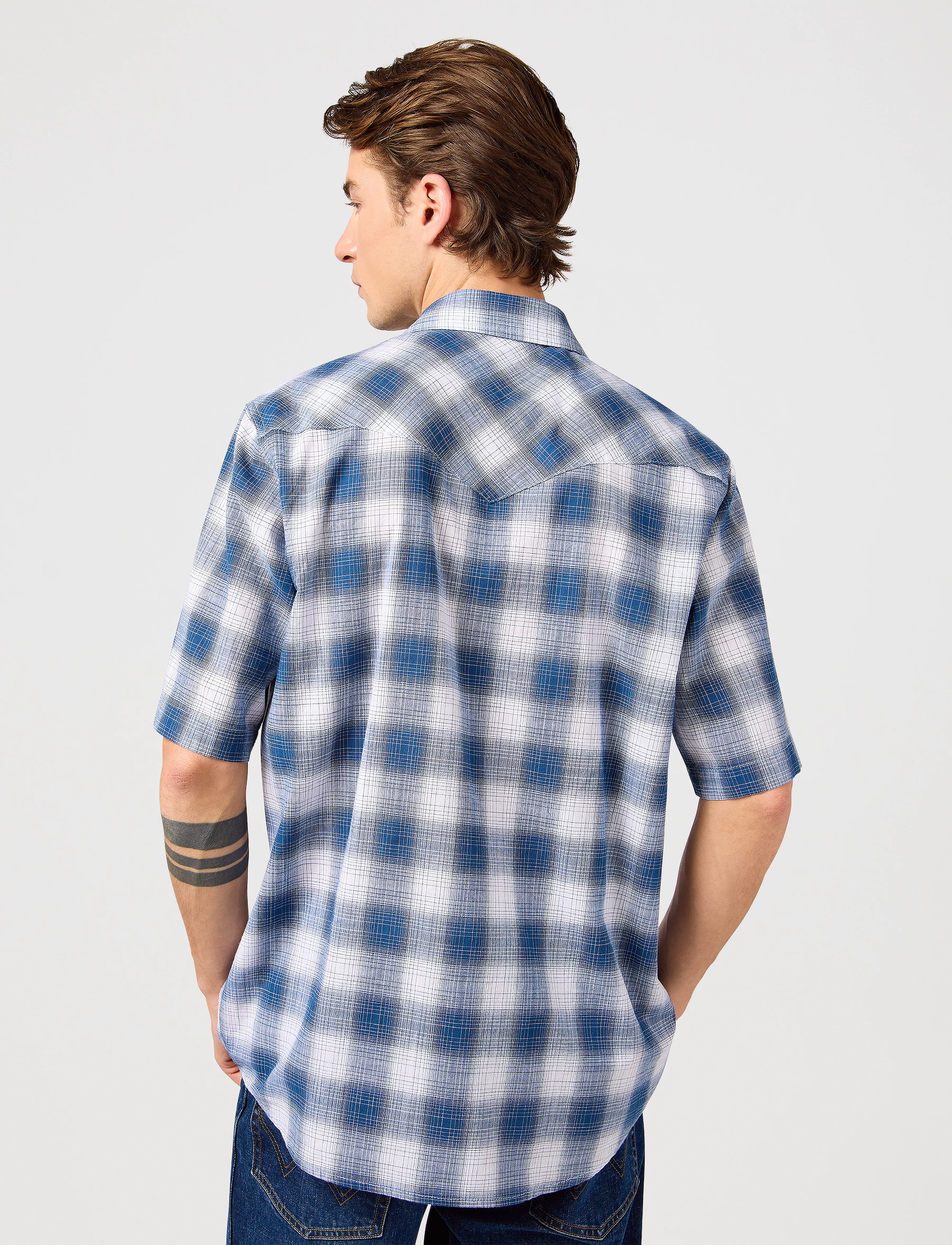 Wrangler - Ss Western Shirt - kortærmede skjorter - blue shadow - 3