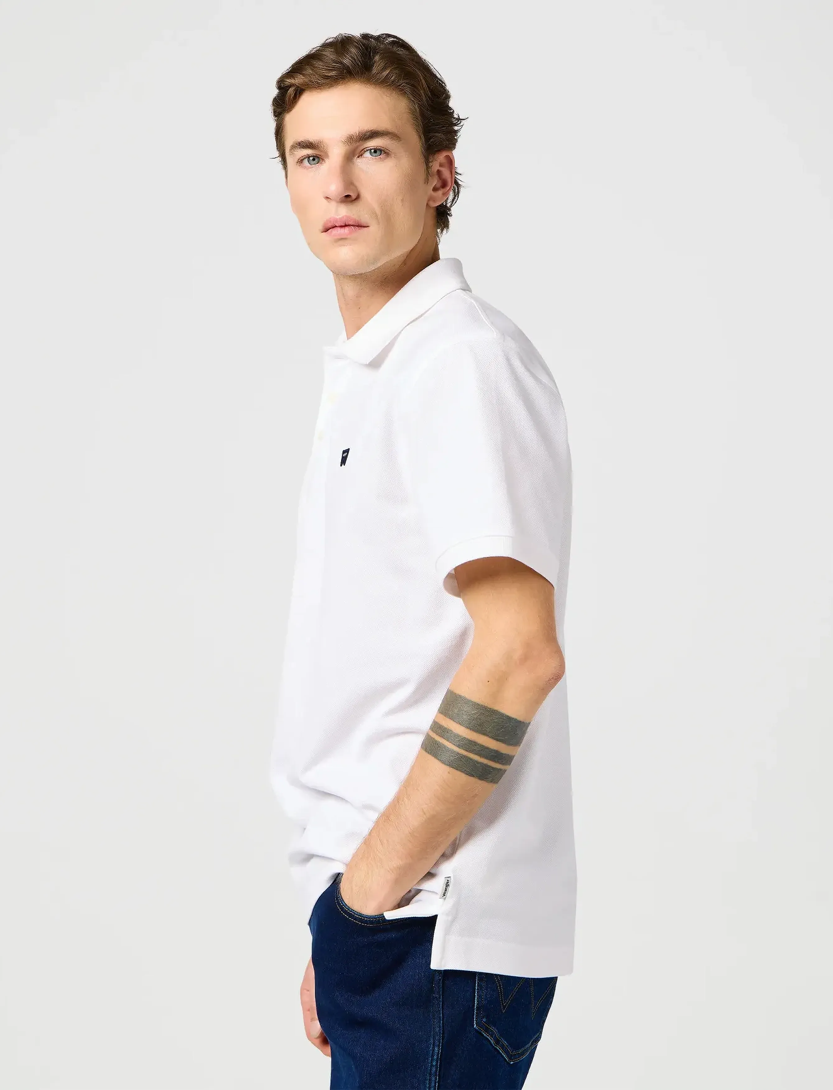 Wrangler - POLO SHIRT - strickmode - bright white - 5