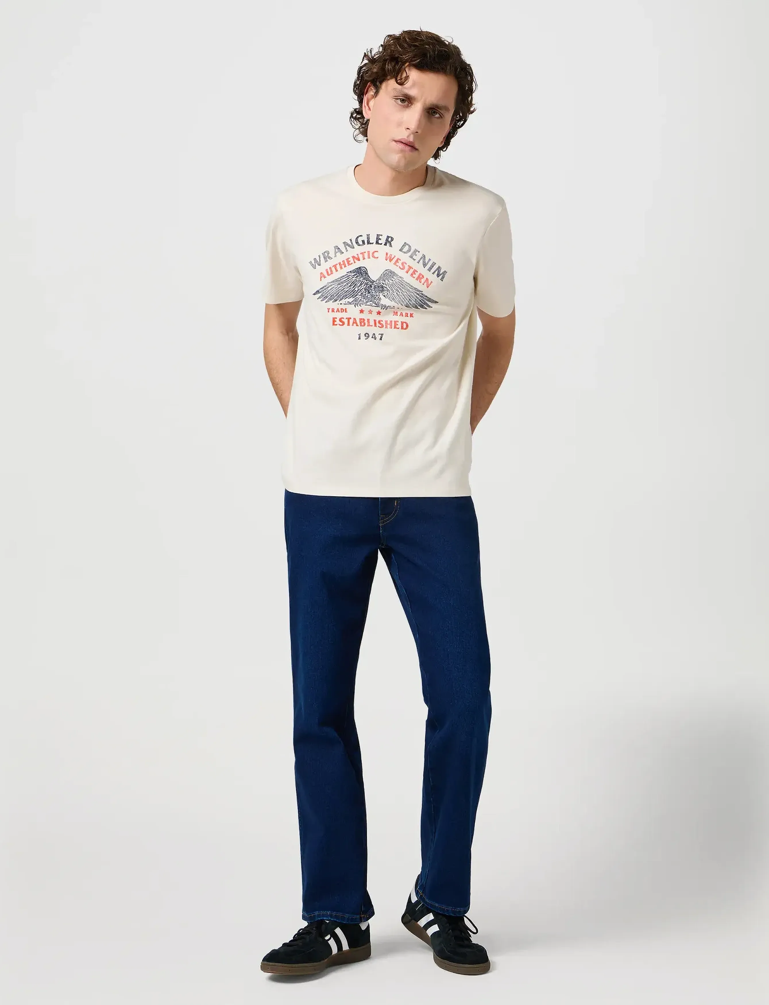 Wrangler - Americana Tee - lägsta priserna - vintage white - 4