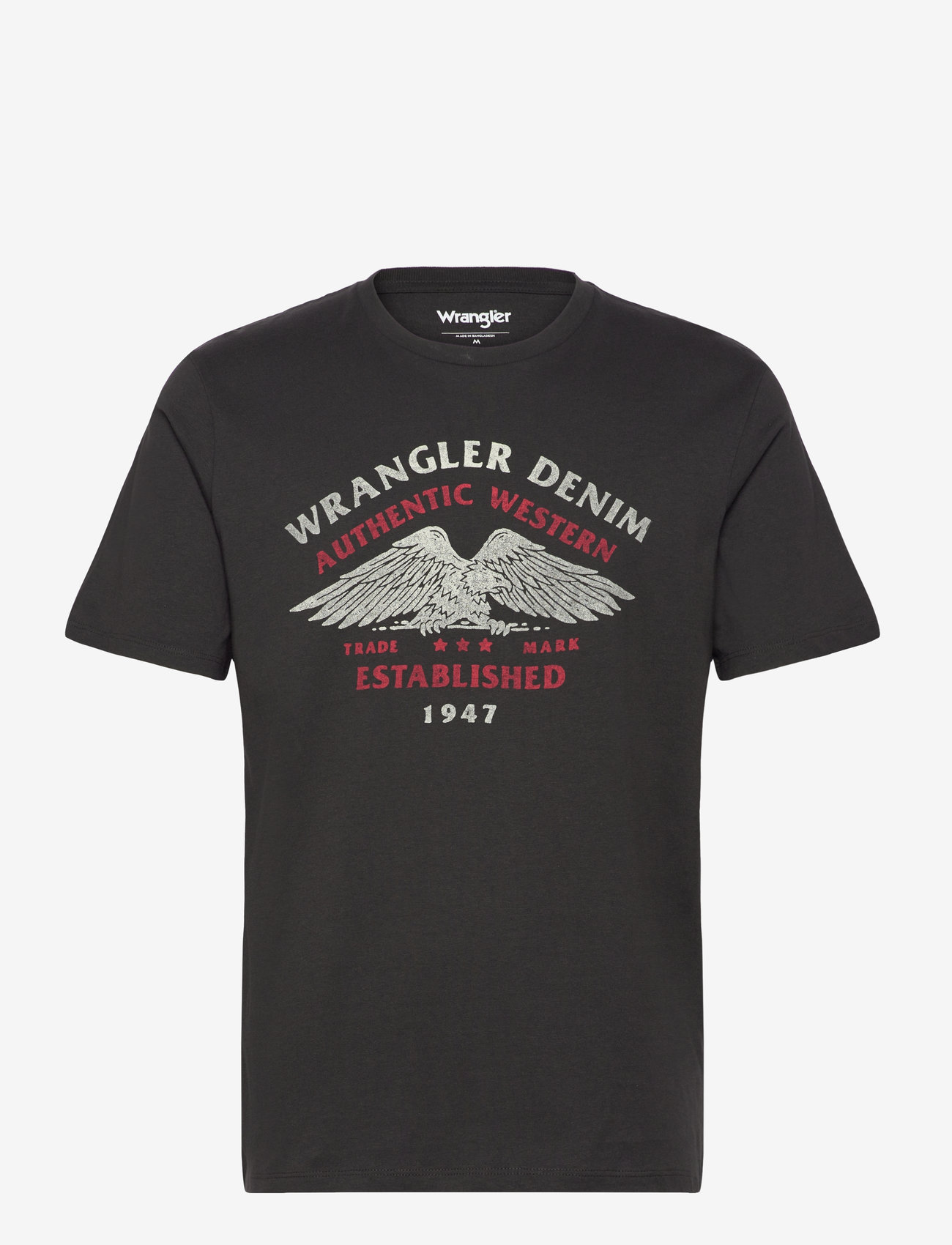 Wrangler - Americana Tee - herbstliche kleidung - faded black - 0