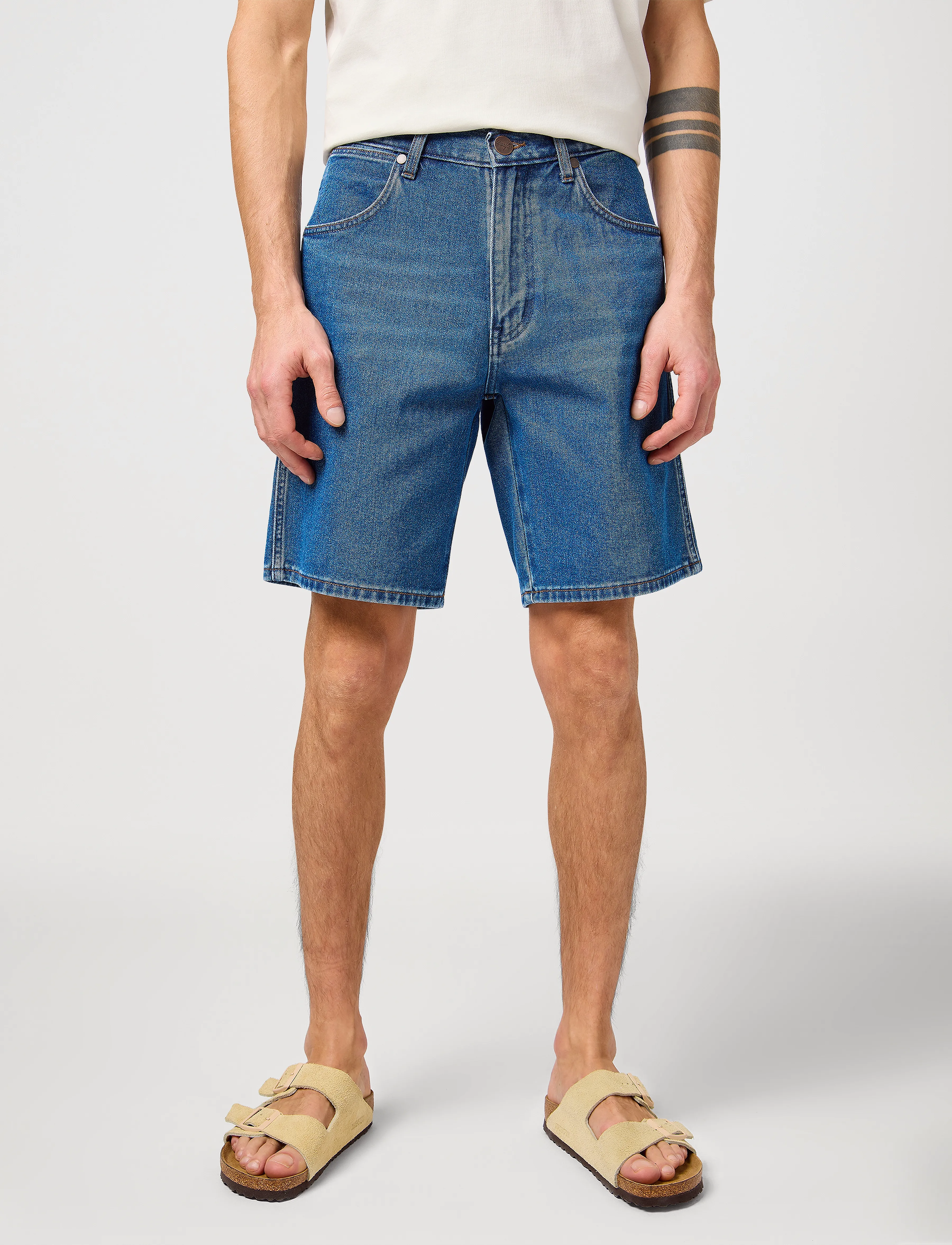 Wrangler Frontier Short, 30, Shorts, Blau - Denim, Männerswear