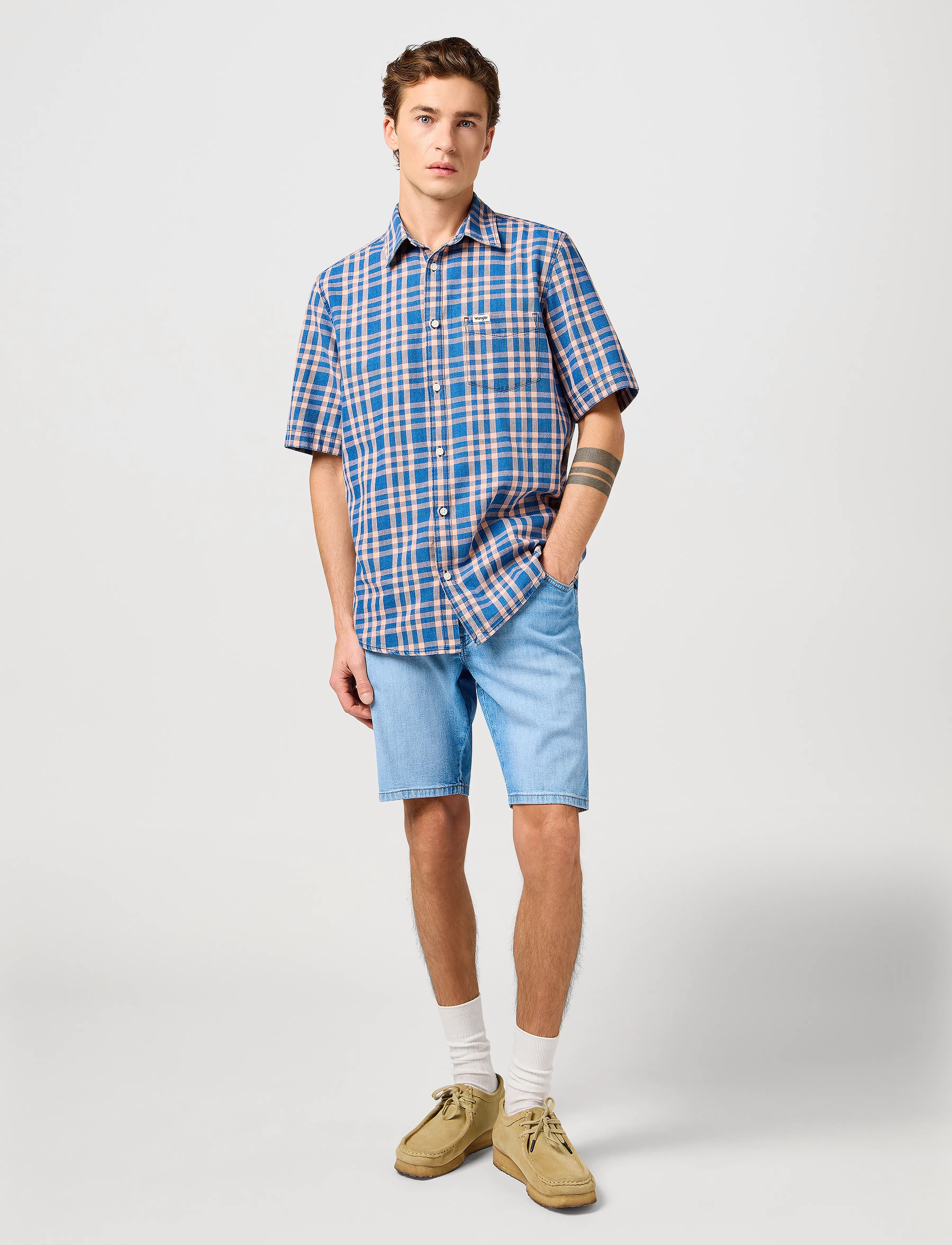 Wrangler - Texas Shorts - vyrams - slate shade - 4