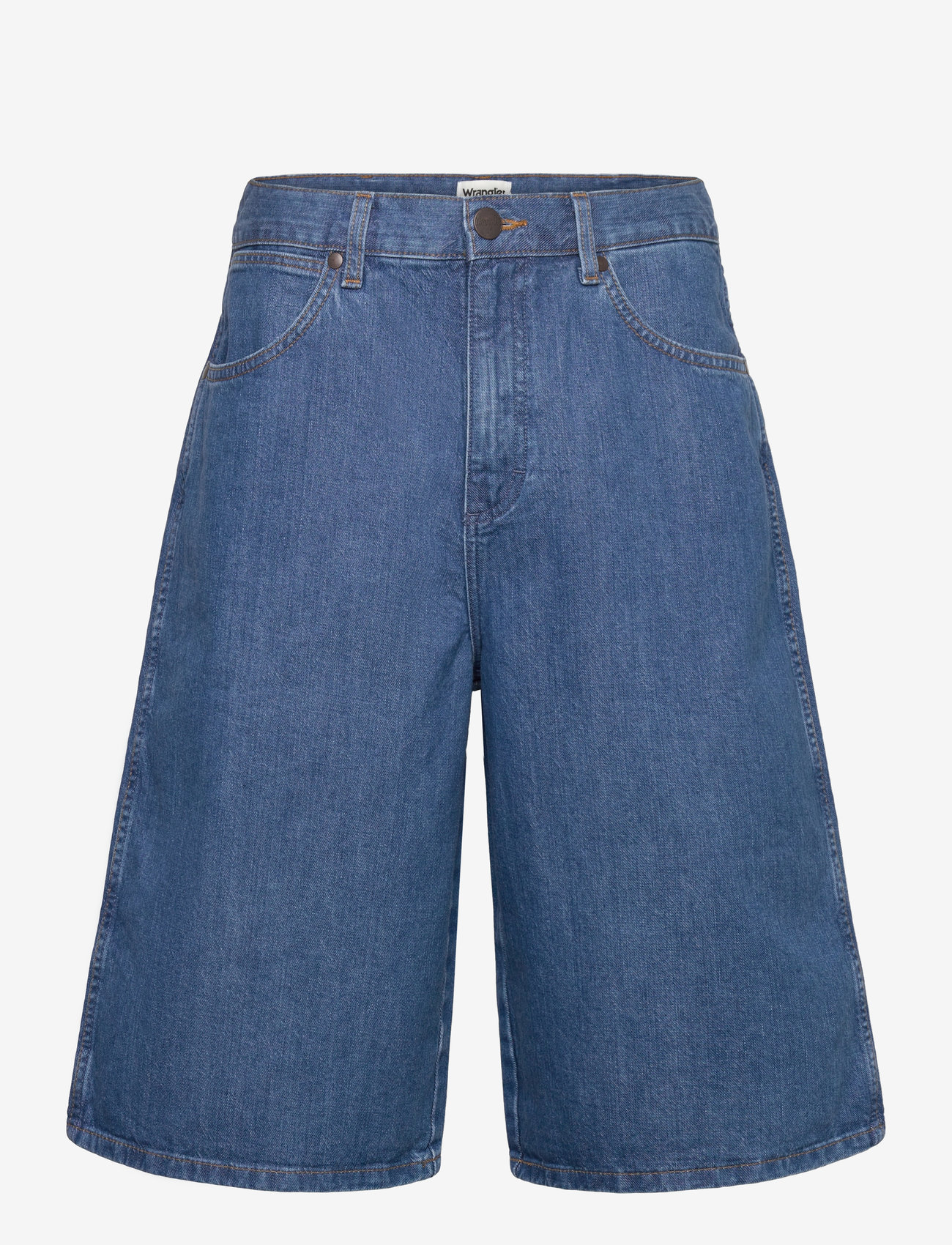 Wrangler - Jort Shorts - lühikesed teksapüksid - mid stone - 1