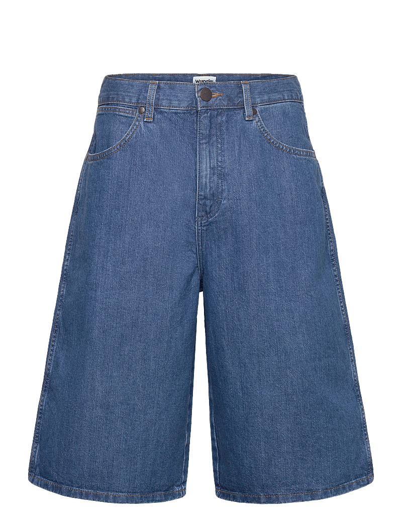 Wrangler - Jort Shorts - lühikesed teksapüksid - mid stone - 1