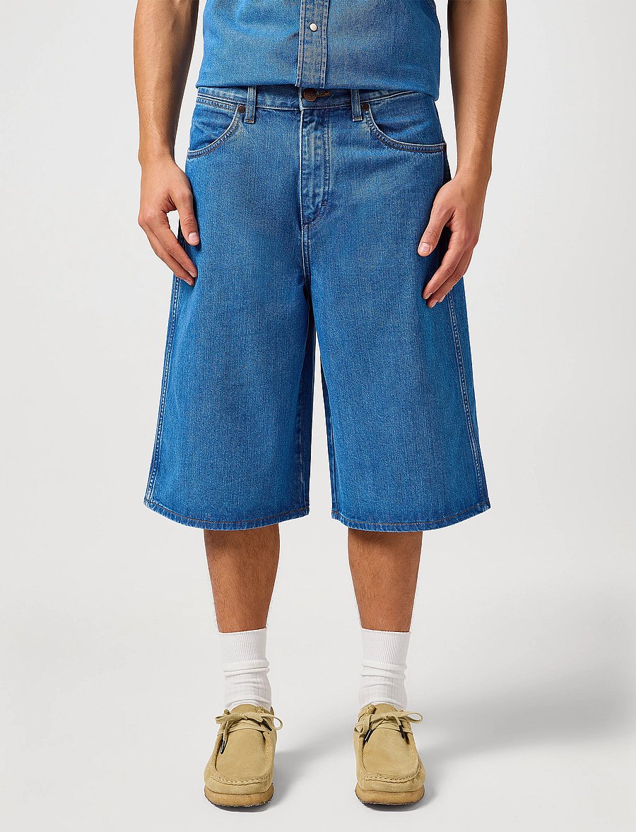 Wrangler - Jort Shorts - jeans shorts - mid stone - 0