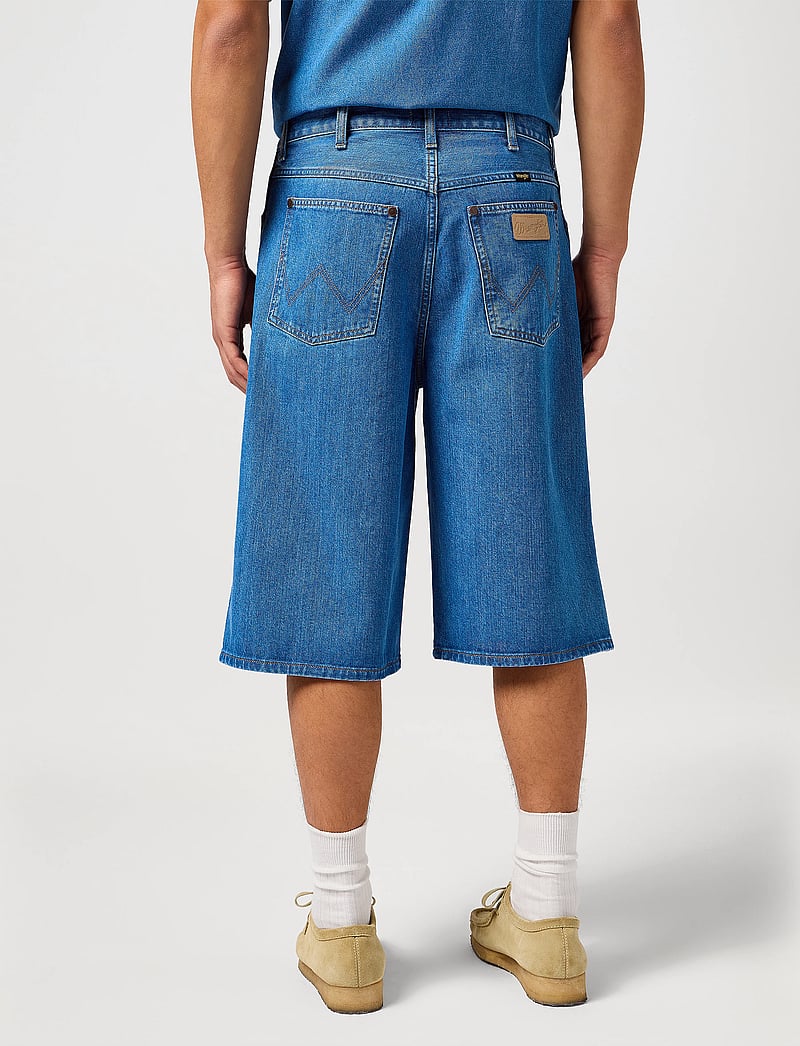Wrangler - Jort Shorts - lühikesed teksapüksid - mid stone - 3