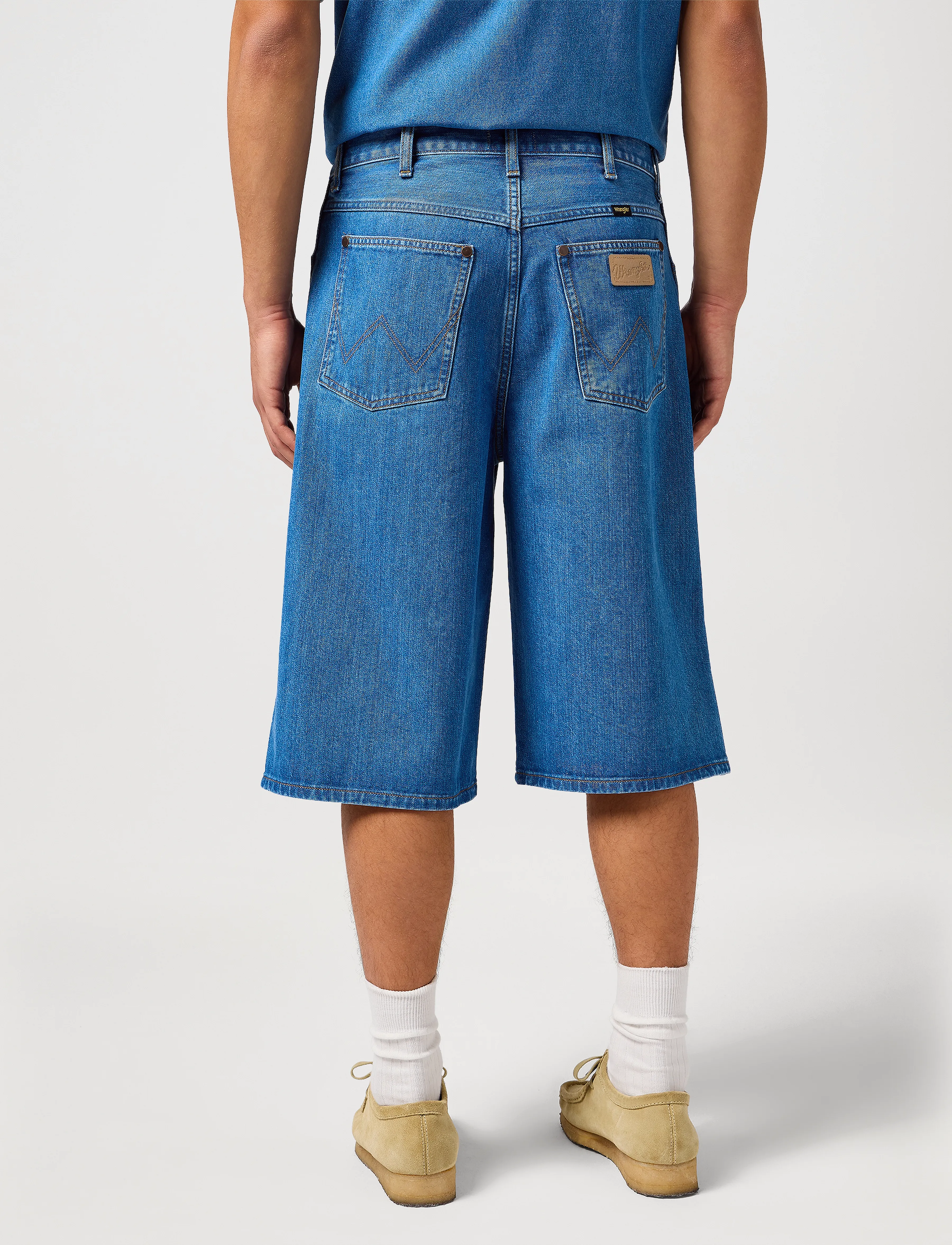Wrangler - Jort Shorts - jeansshorts - mid stone - 3