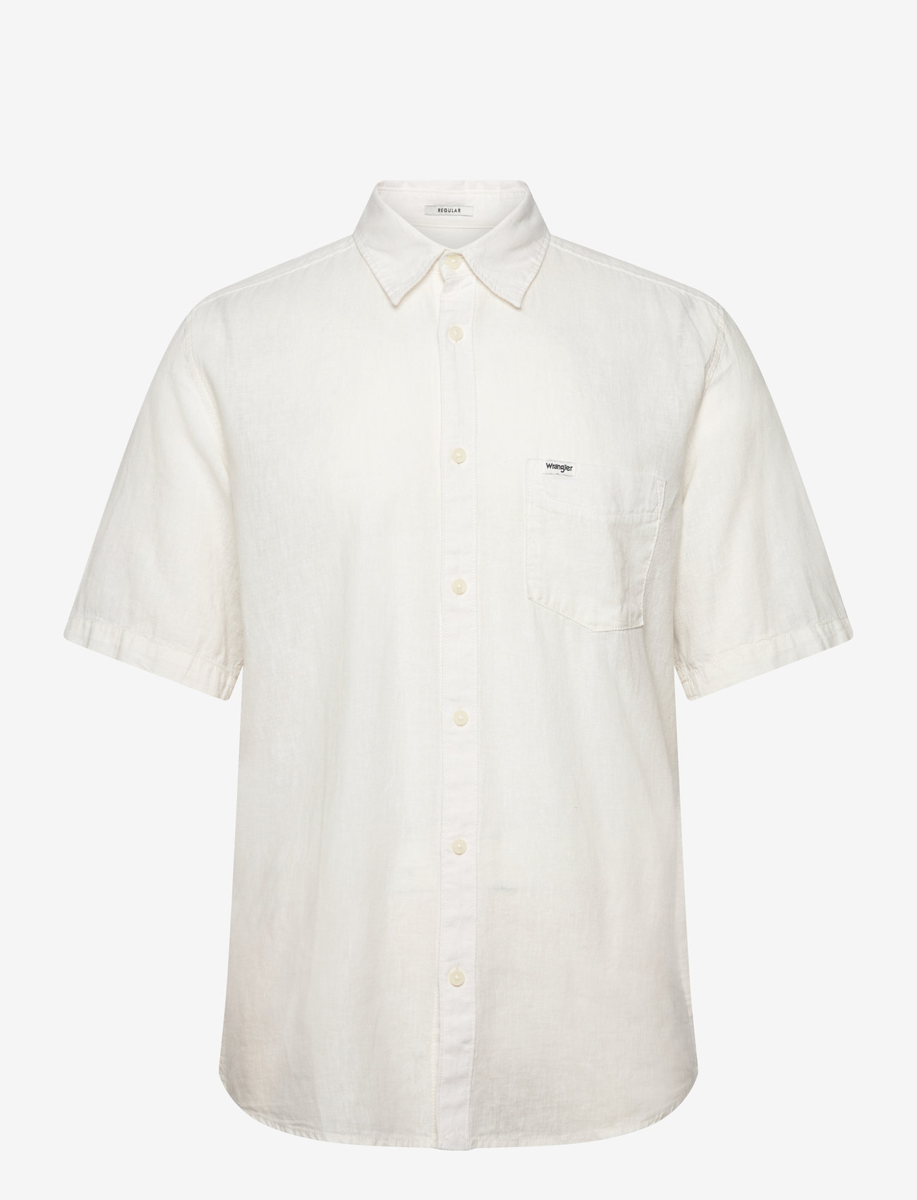Wrangler - SS 1 PKT SHIRT - short-sleeved shirts - white - 1
