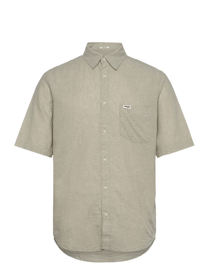 Wrangler - Ss 1 Pkt Shirt - short-sleeved shirts - tea - 1