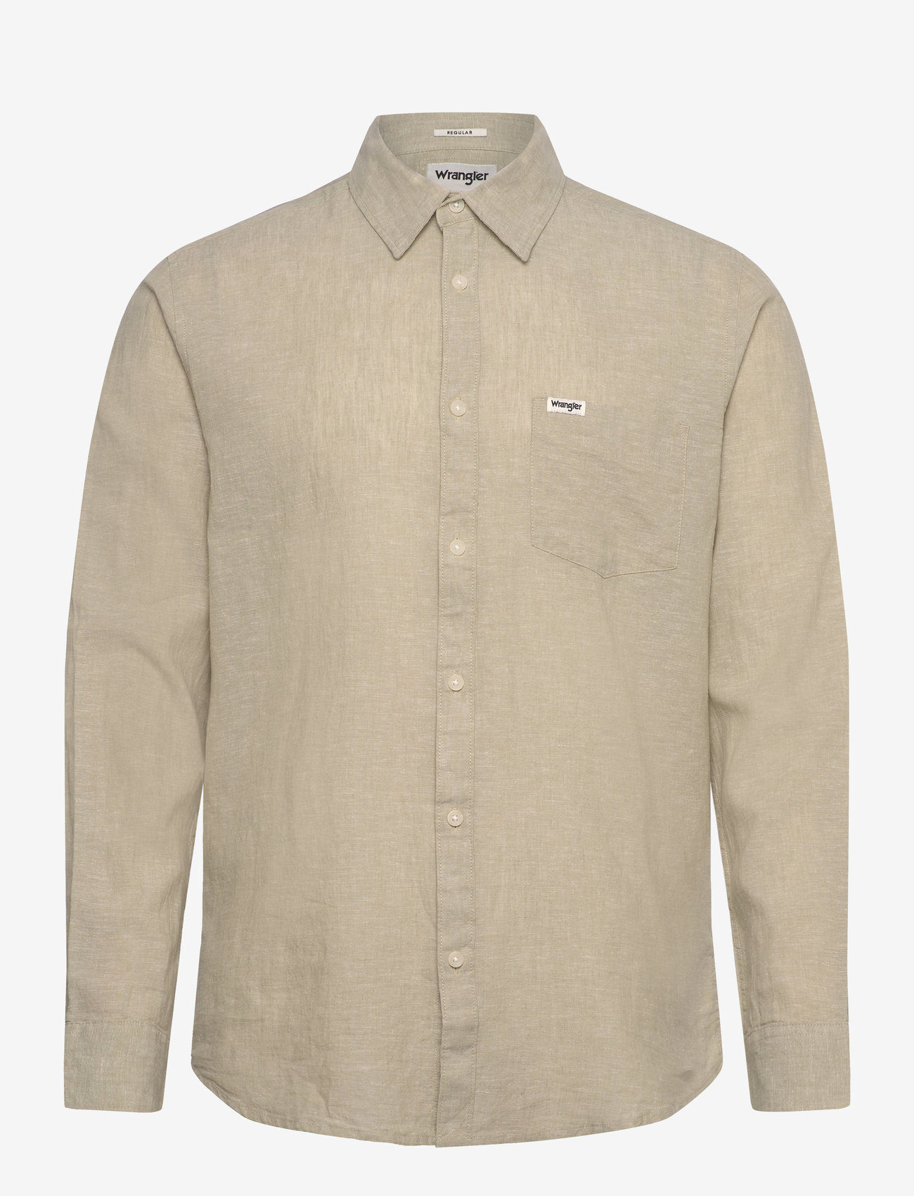 Wrangler - 1 Pkt Shirt - leinenhemden - tea - 1