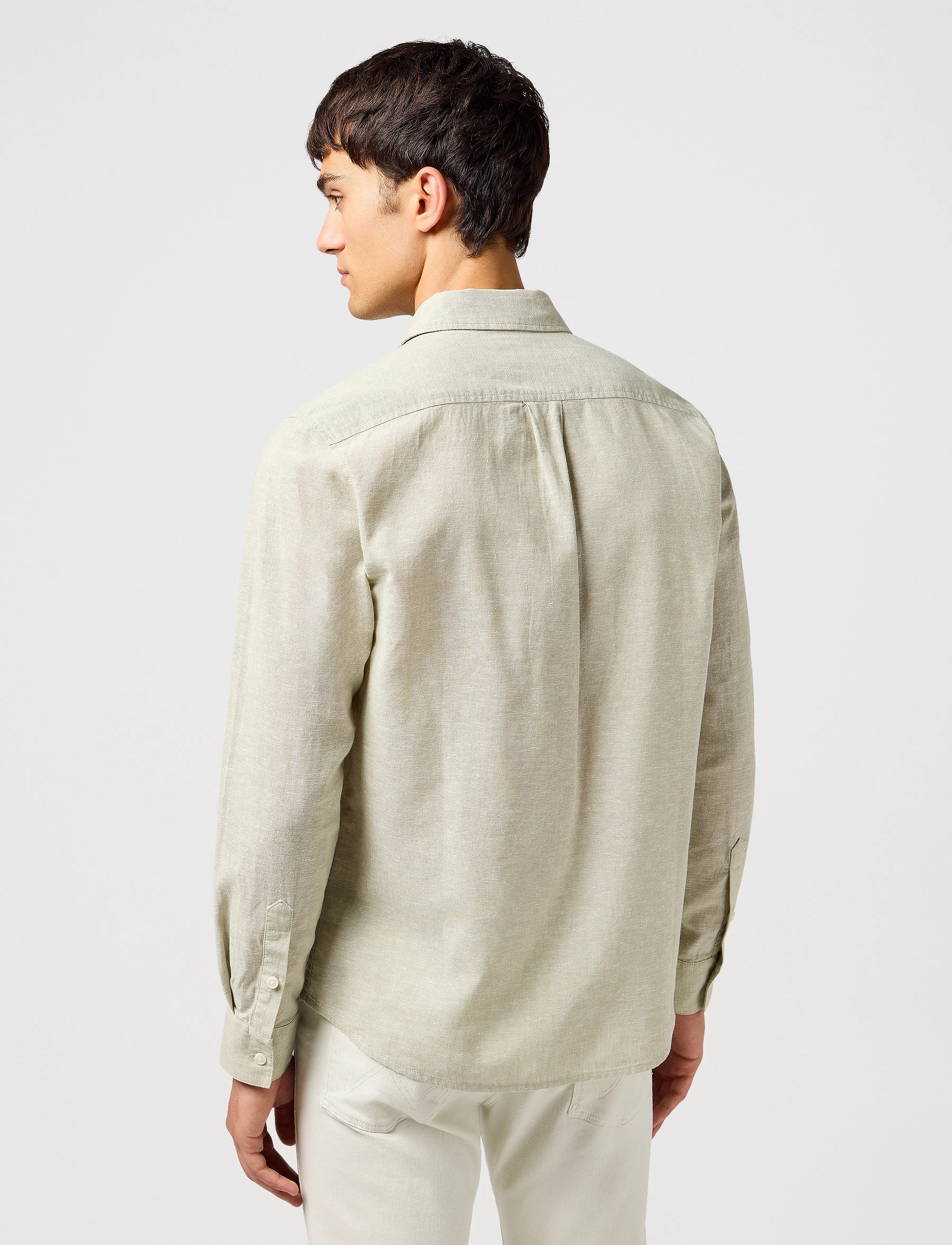 Wrangler - 1 Pkt Shirt - linneskjortor - tea - 3