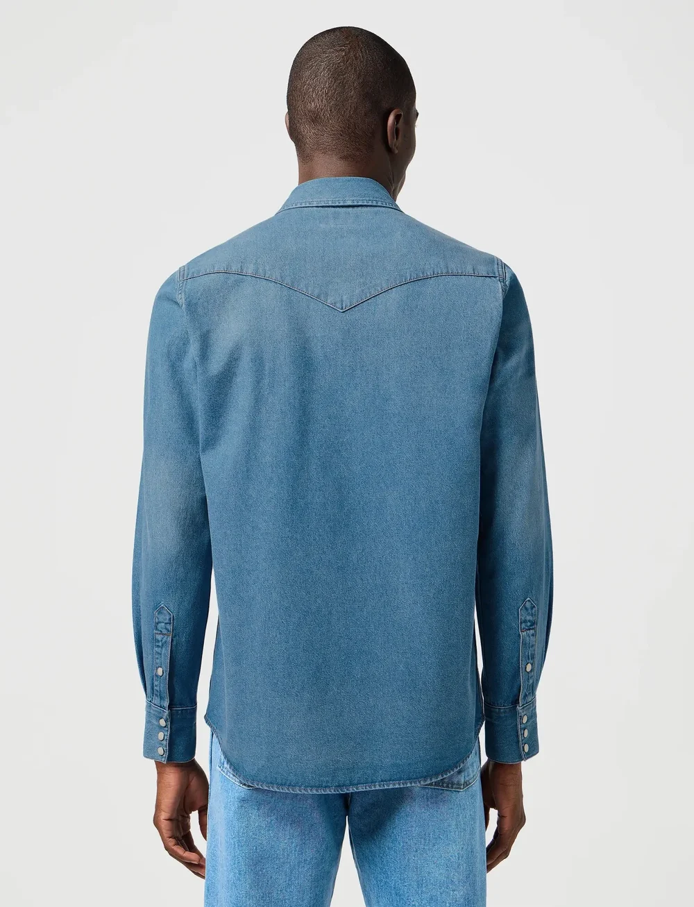 Wrangler - WESTERN SHIRT - džinsiniai marškiniai - mid light wash - 3