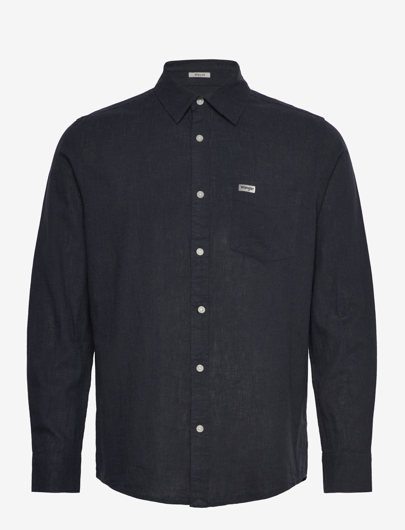 Wrangler - 1 Pkt Shirt - linen shirts - dark navy - 1