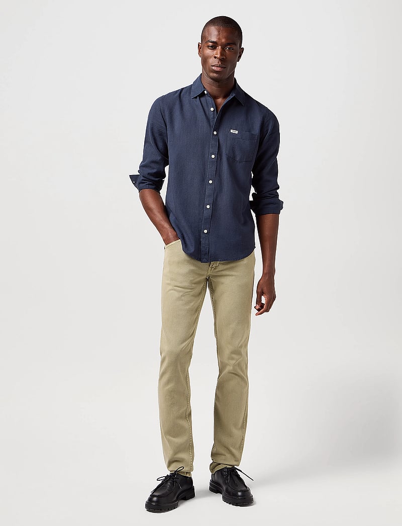 Wrangler - 1 Pkt Shirt - linased särgid - dark navy - 0