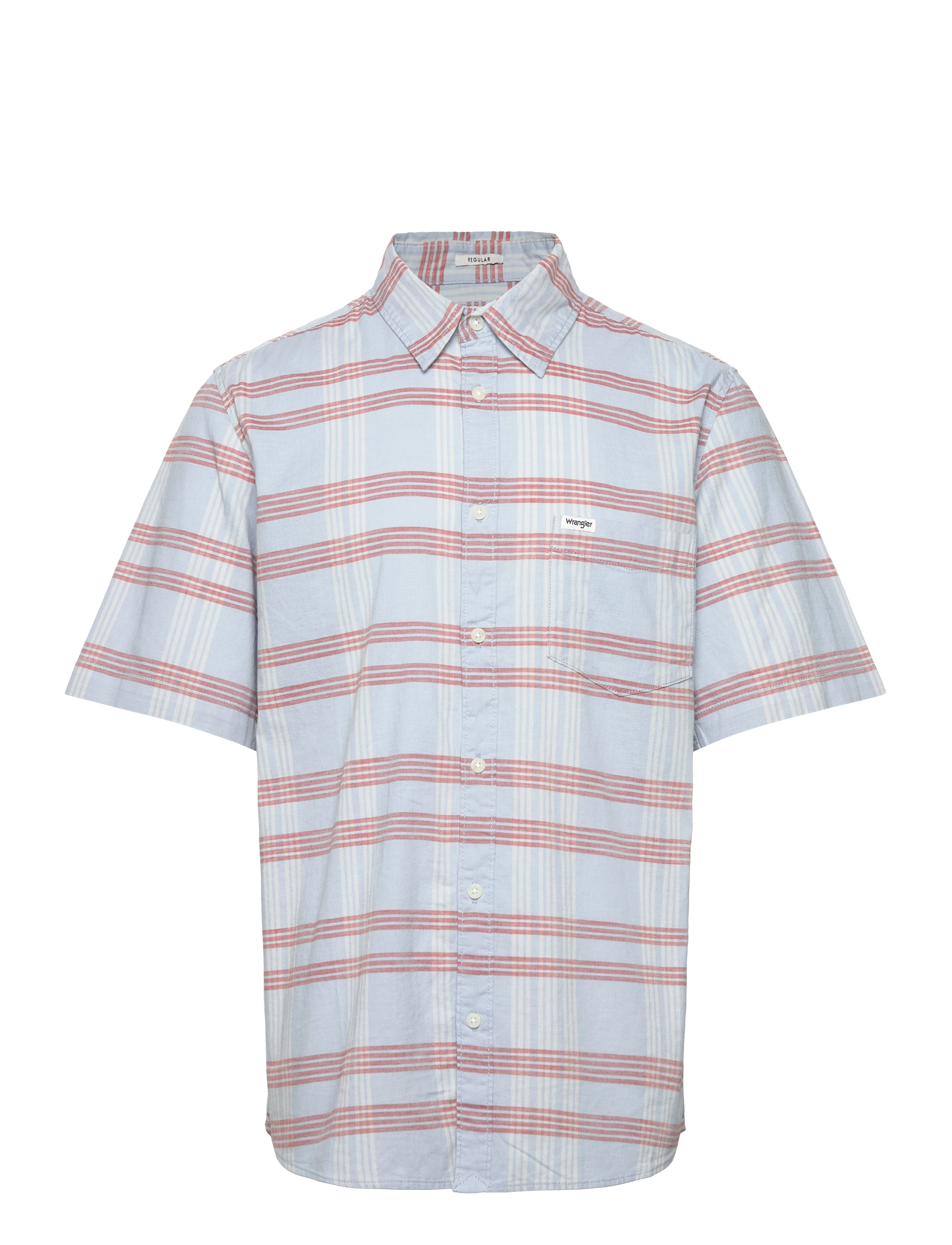 Wrangler Ss 1 Pkt Shirt - Skjortor - NIAGARA MIST / multi