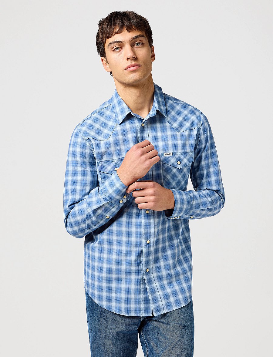 Wrangler - Western Shirt - blue - 0