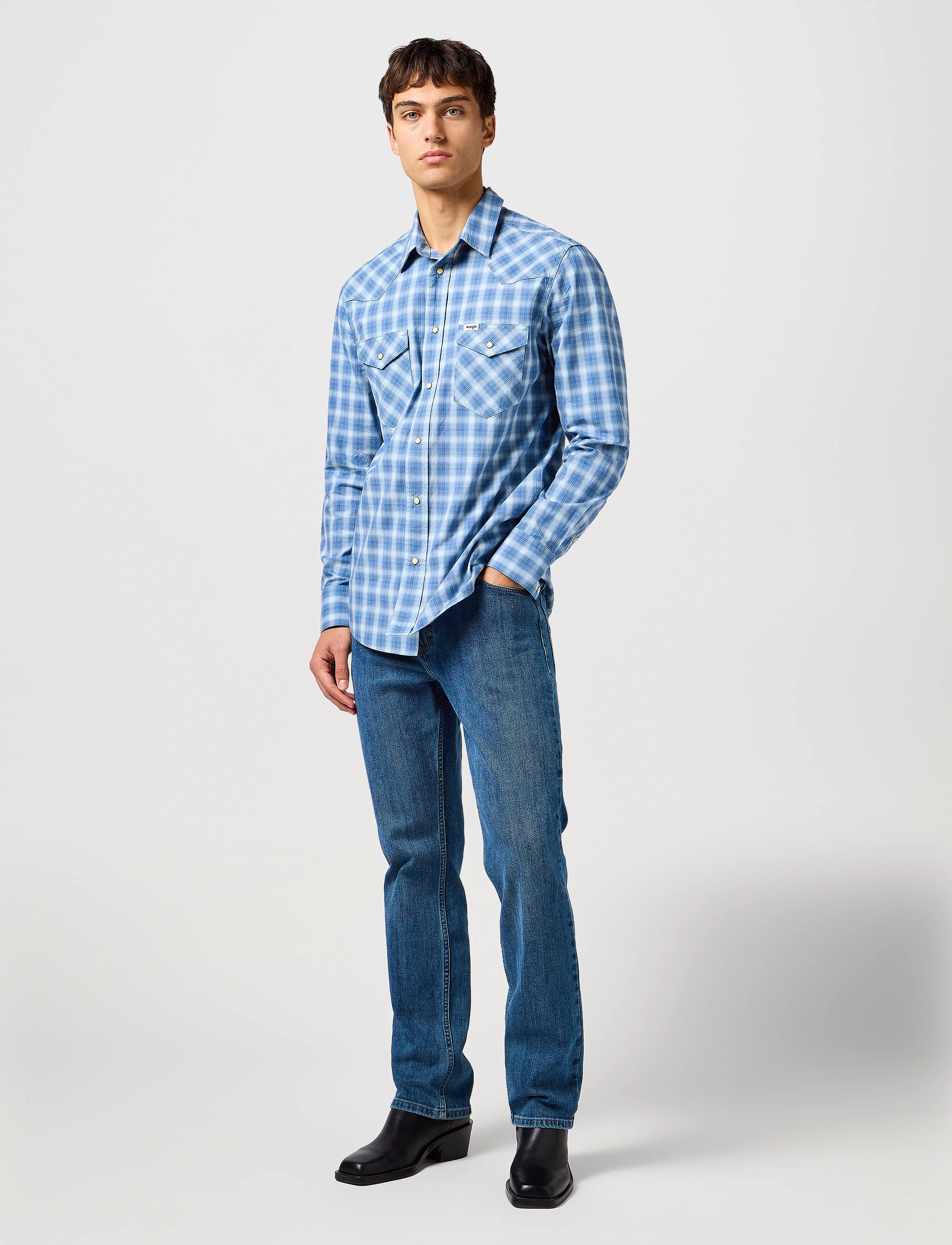 Wrangler - Western Shirt - blue - 4