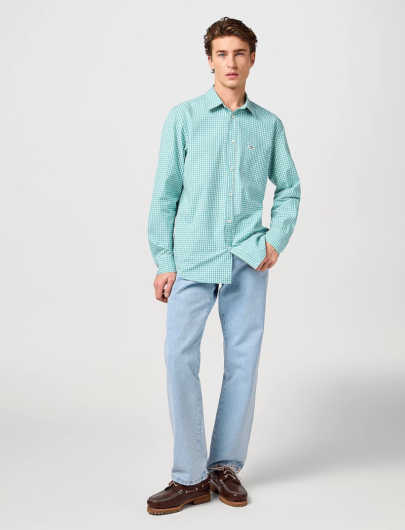 Wrangler - 1 Pkt Shirt - hørskjorter - latigo bay - 4