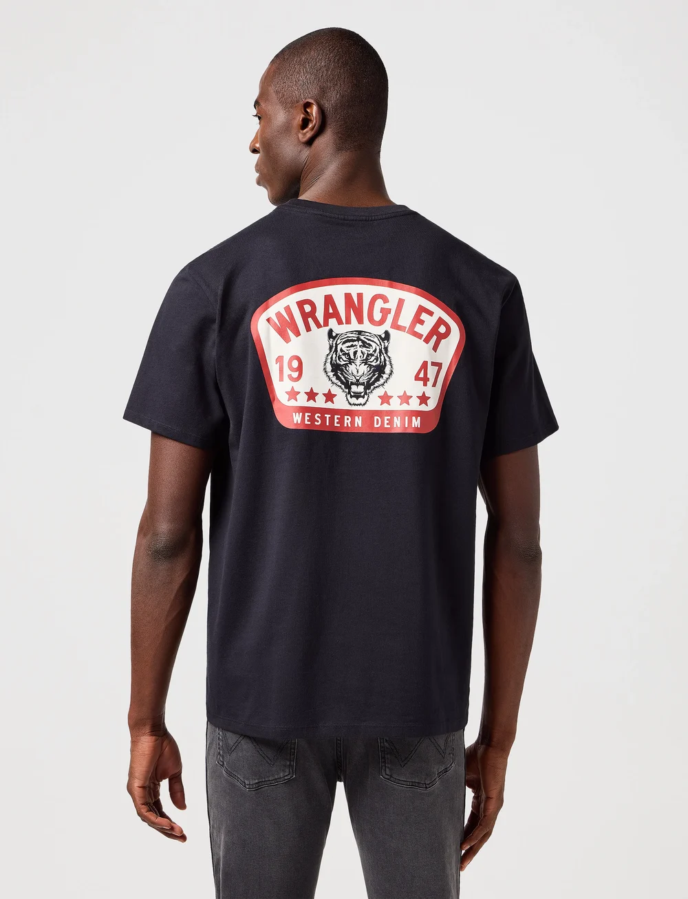 Wrangler - Graphic Tee - lühikeste varrukatega t-särgid - black - 4