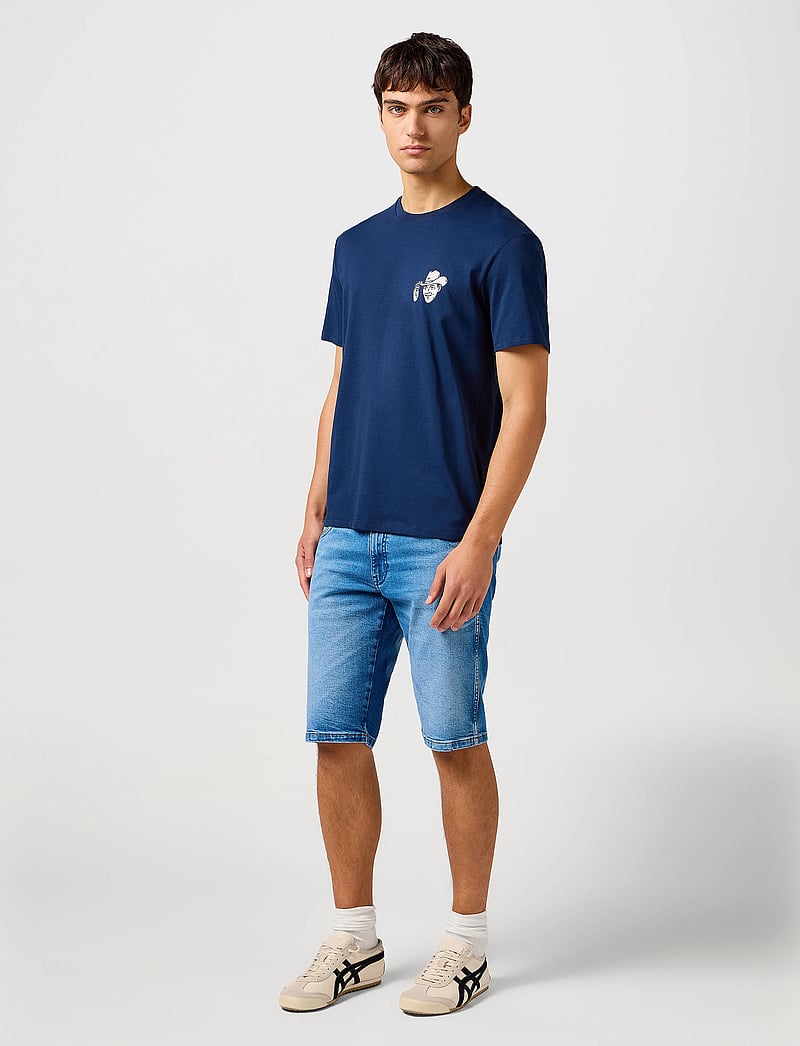 Wrangler - Small Graphic Tee - navy - 4