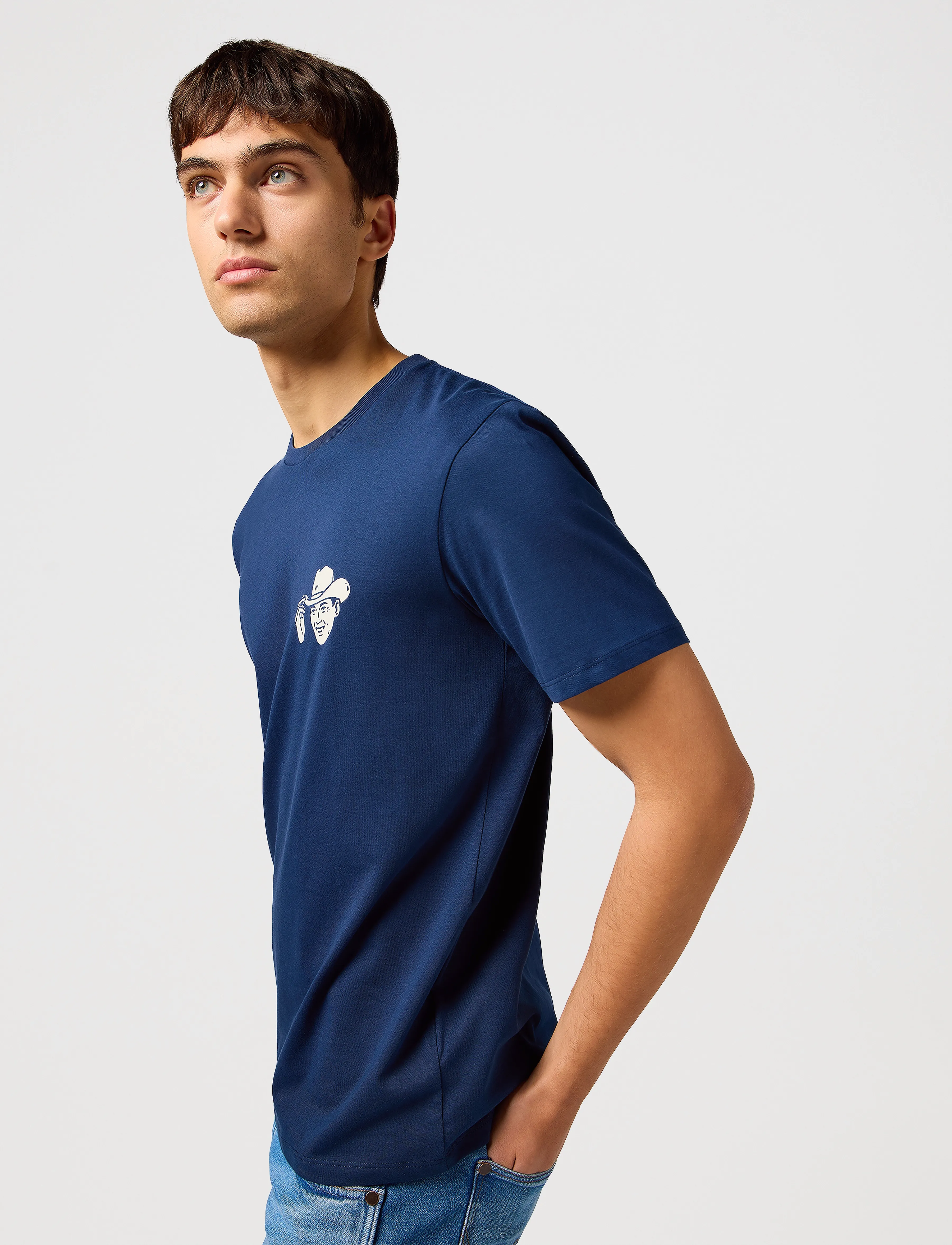 Wrangler - Small Graphic Tee - die niedrigsten preise - navy - 5
