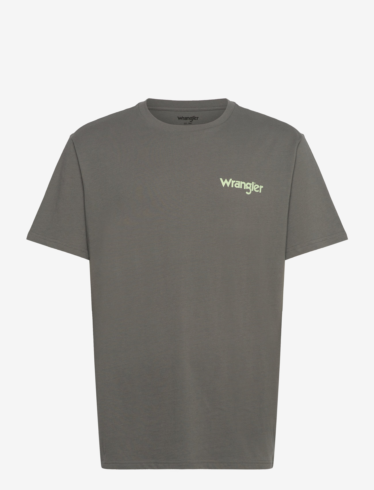 Wrangler - Graphic Tee - kortärmade t-shirts - pewter - 1