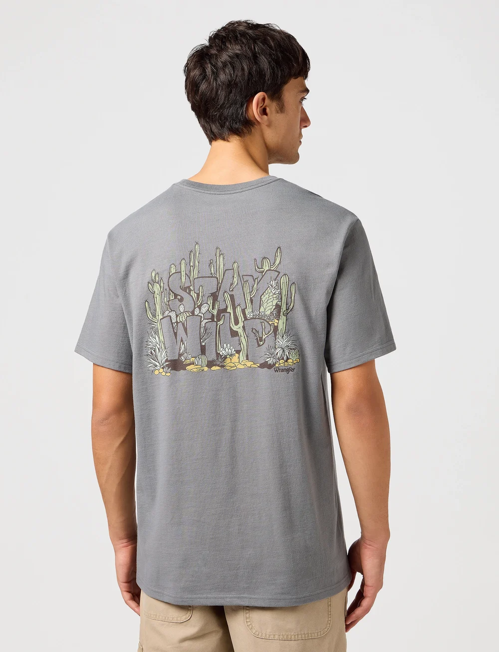 Wrangler - Graphic Tee - kurzärmelig - pewter - 2