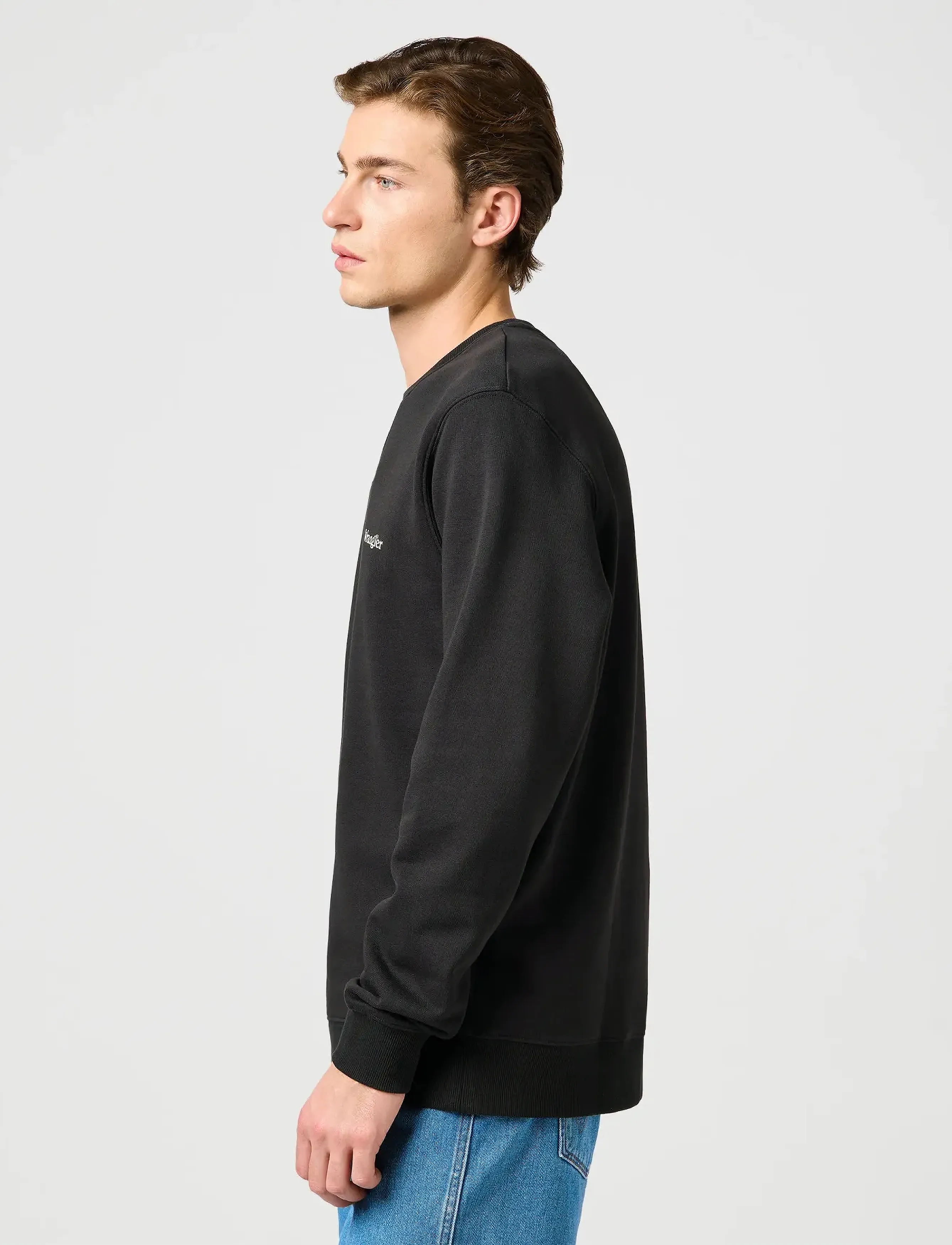 Wrangler - Small Logo Crew - sweatshirts - faded black - 5