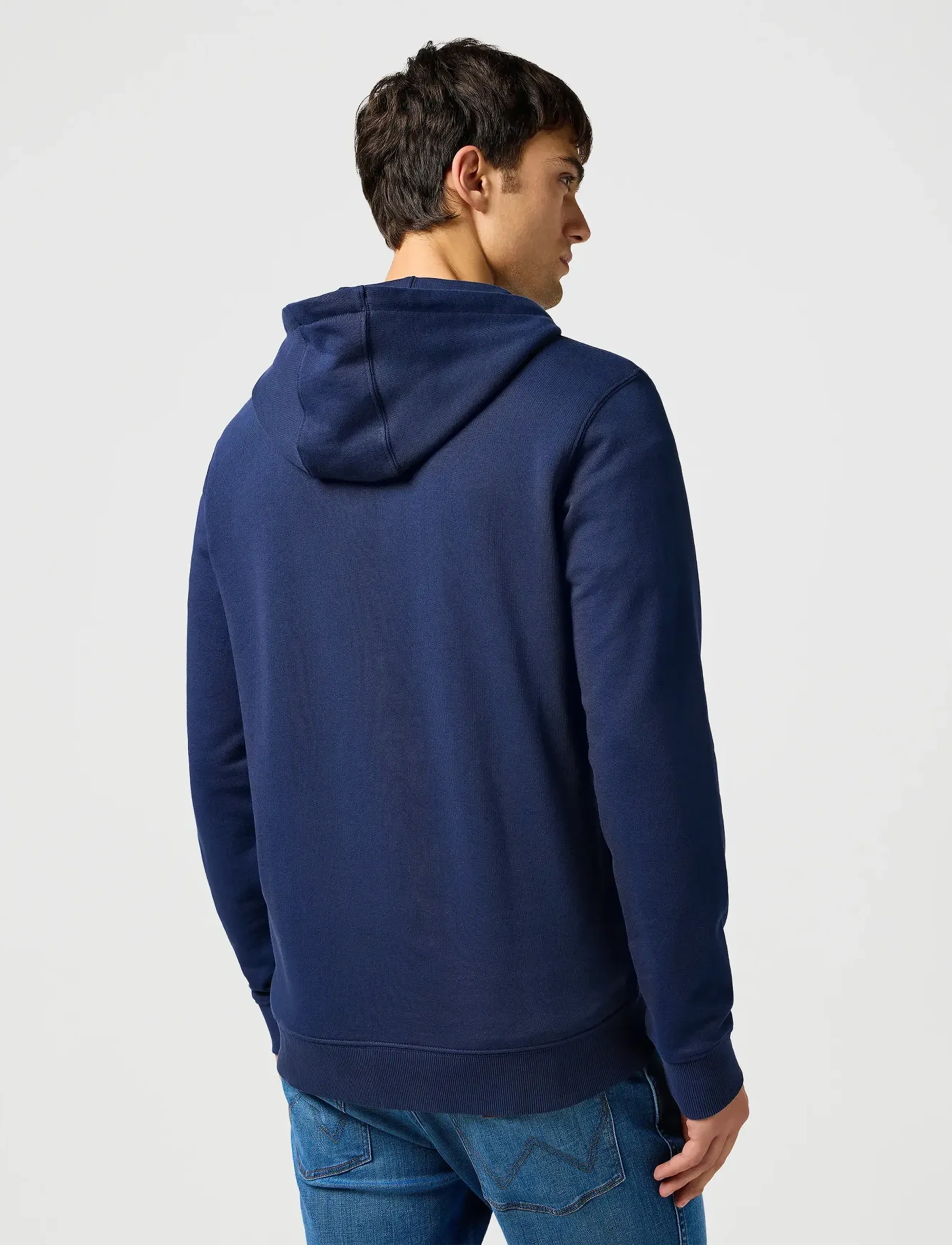 Wrangler - Graphic Zip Hoodie - sweatshirts - navy - 3