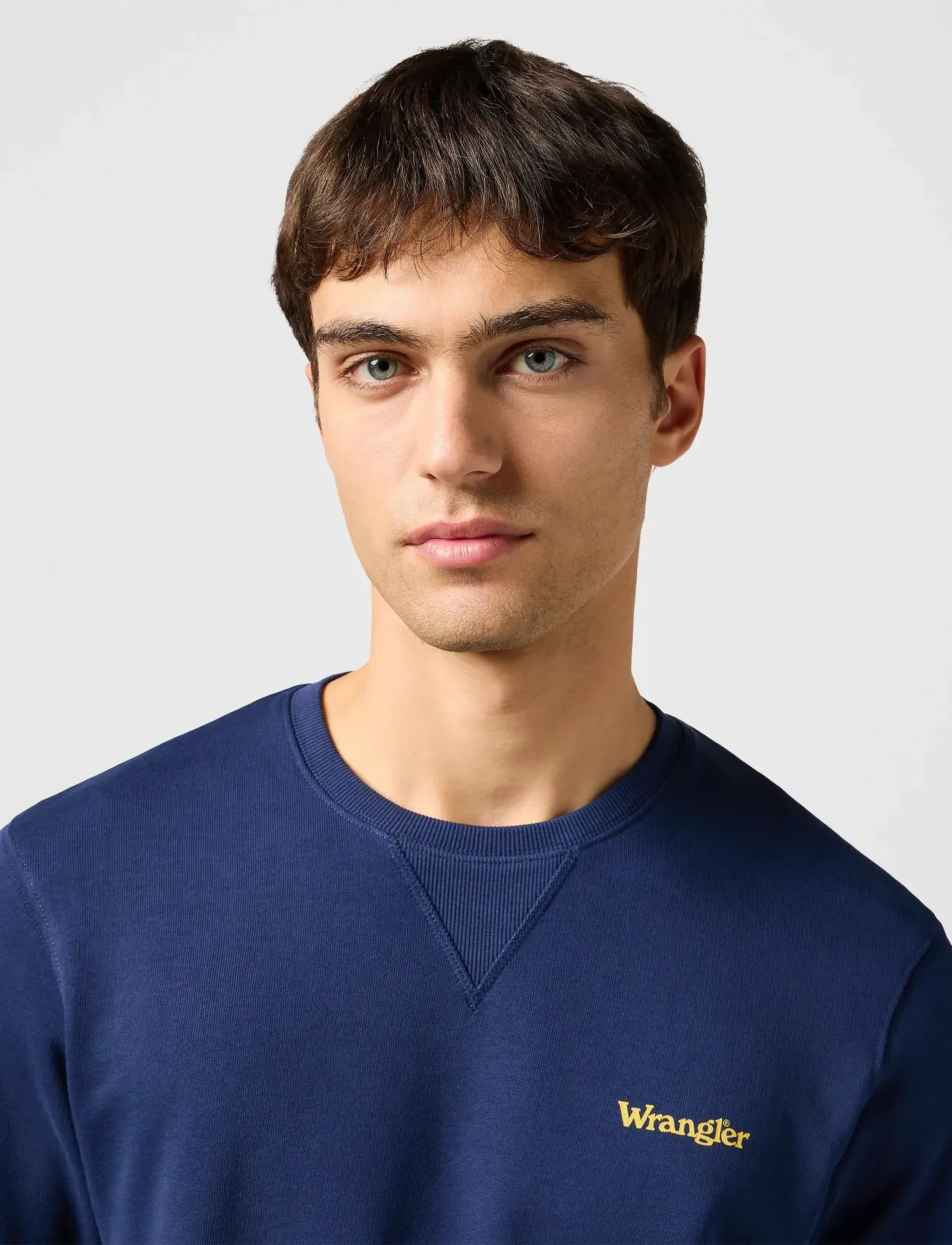 Wrangler - Small Logo Crew - sweatshirts - navy - 5