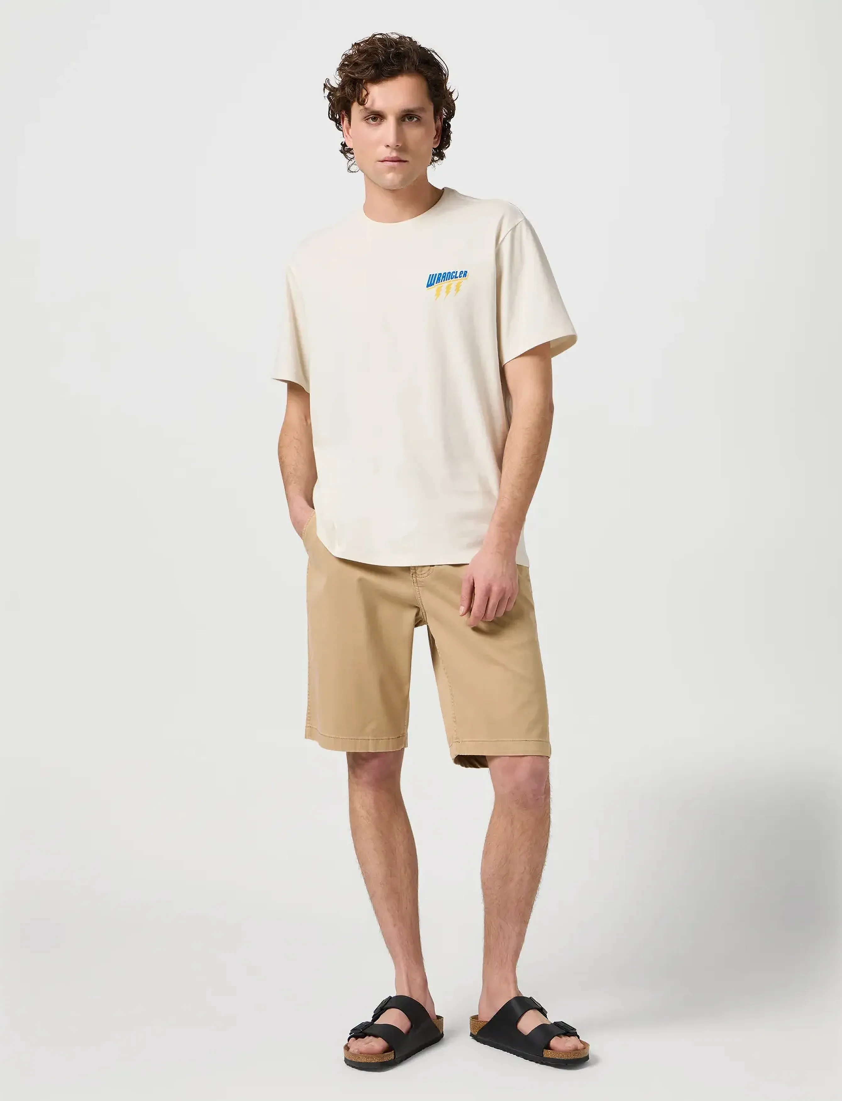 Wrangler - Small Graphic Tee - madalaimad hinnad - vintage white - 4