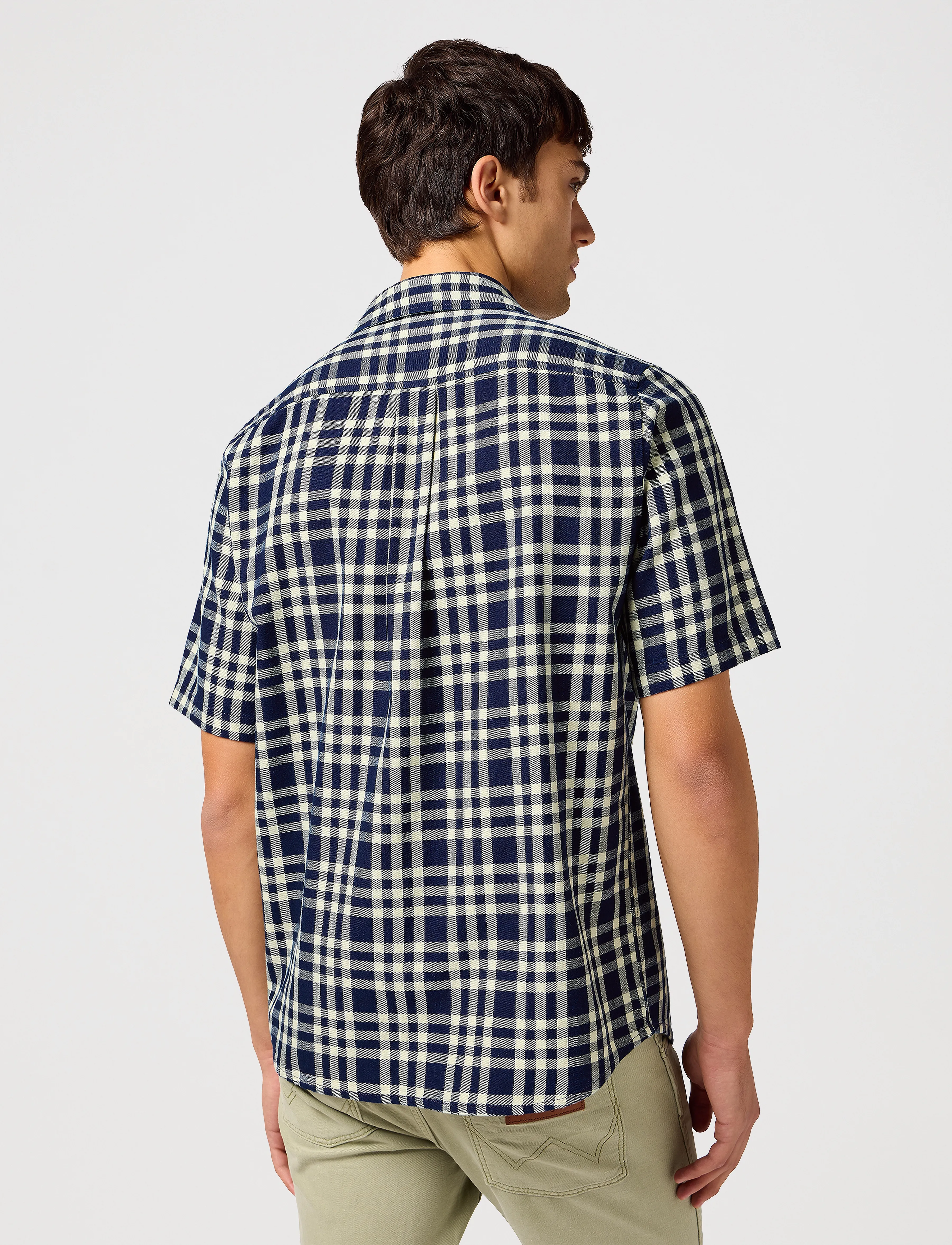 Wrangler - Ss 1 Pkt Shirt - oberteile & t-shirts - crepe indigo - 5