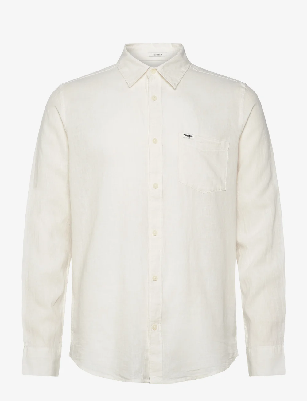 Wrangler - 1 Pkt Shirt - linneskjortor - white - 1