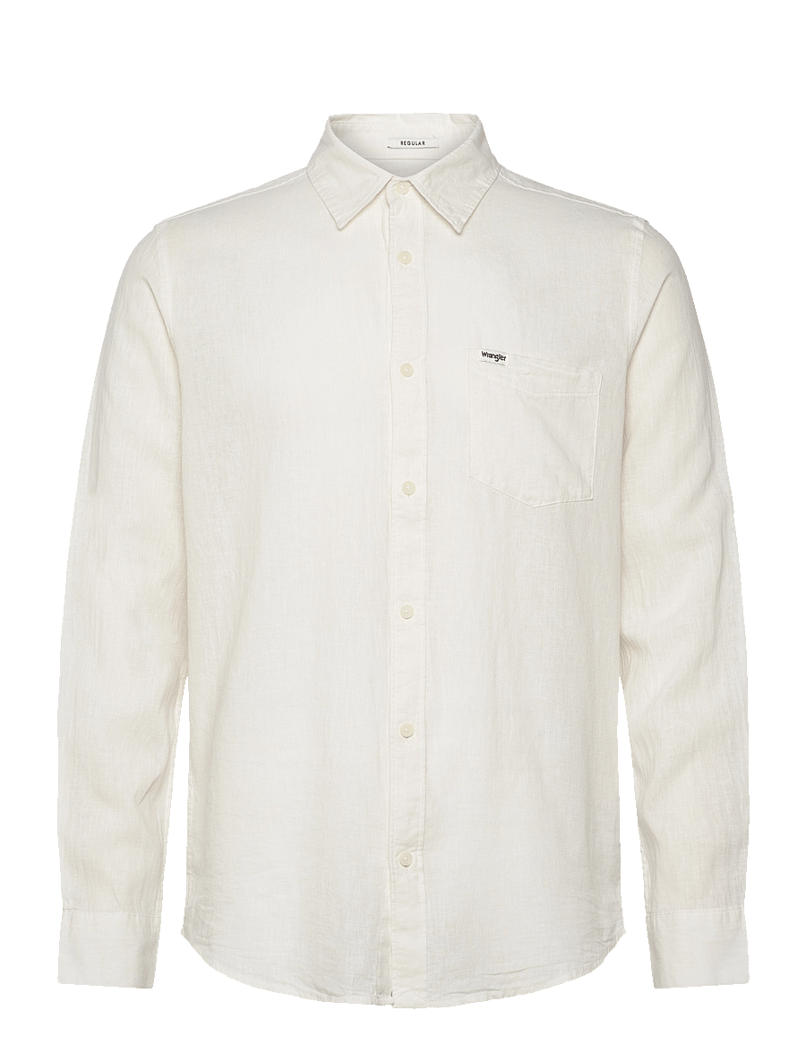 Wrangler - 1 Pkt Shirt - chemises de lin - white - 1
