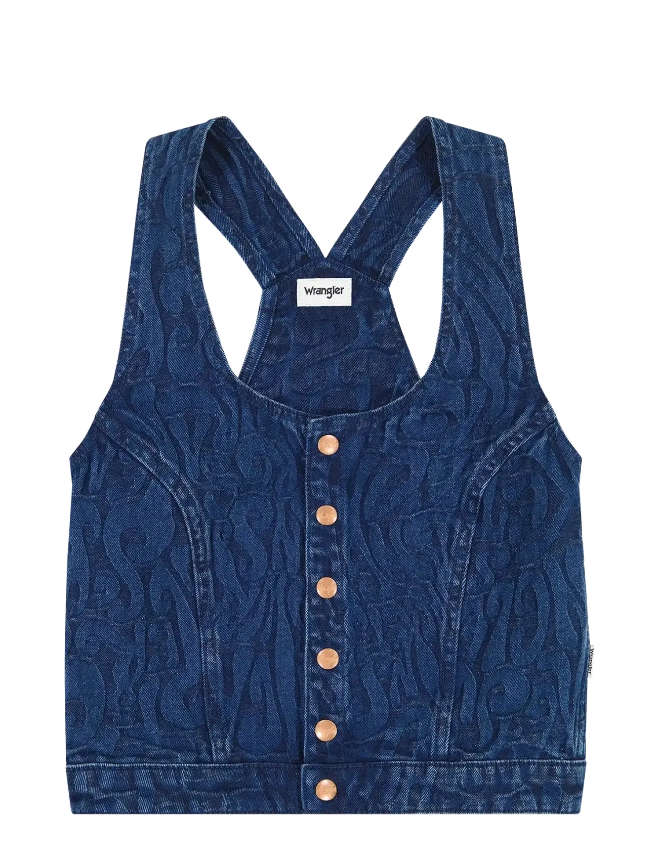 Wrangler THE SHIRT - Teksavestid - GROOVY JAQUARD / blue