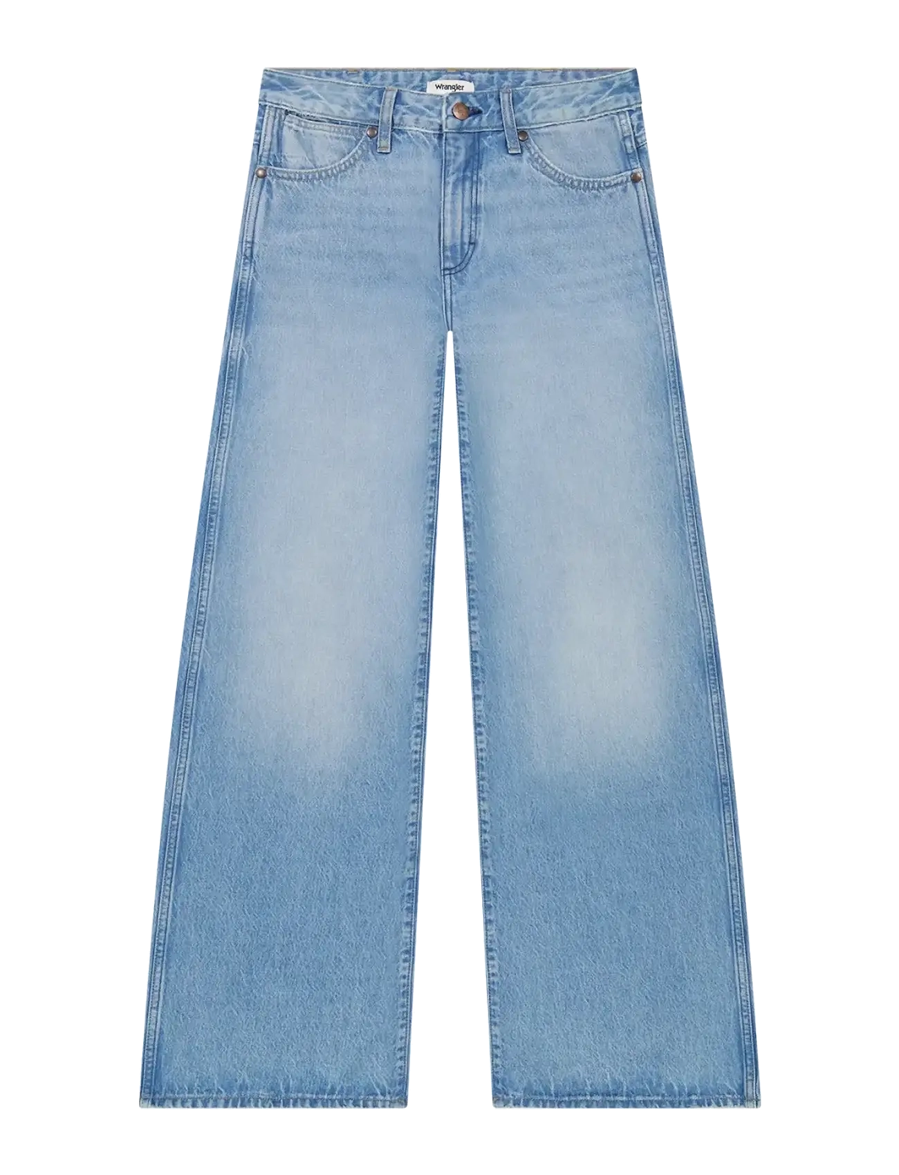 Wrangler WORLD WIDE - Laia säärega teksad - ROCKY WASH / blue