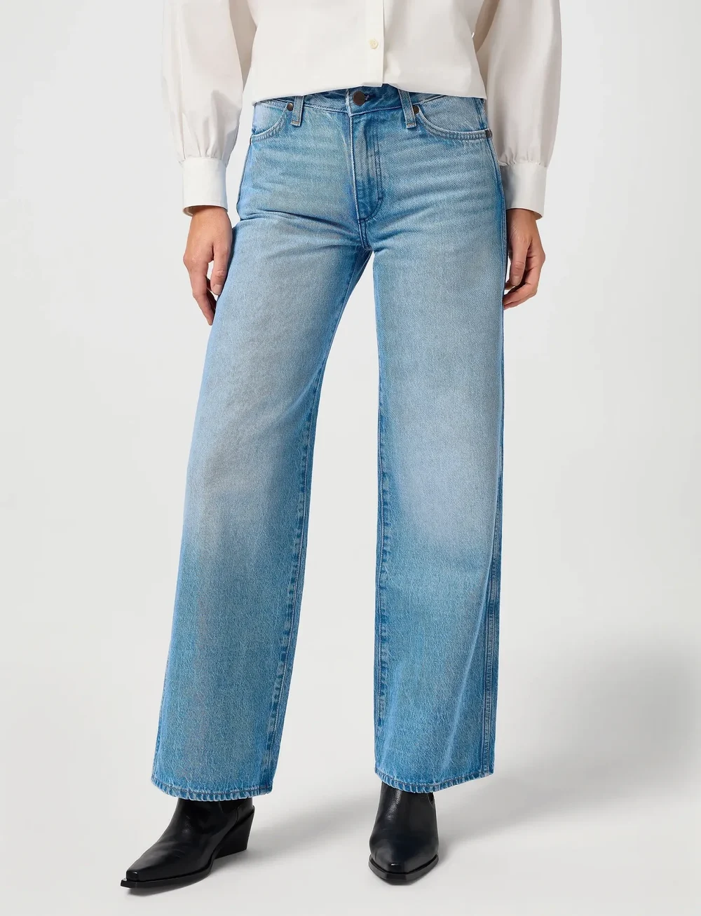 Wrangler - WORLD WIDE - brede jeans - rocky wash - 0