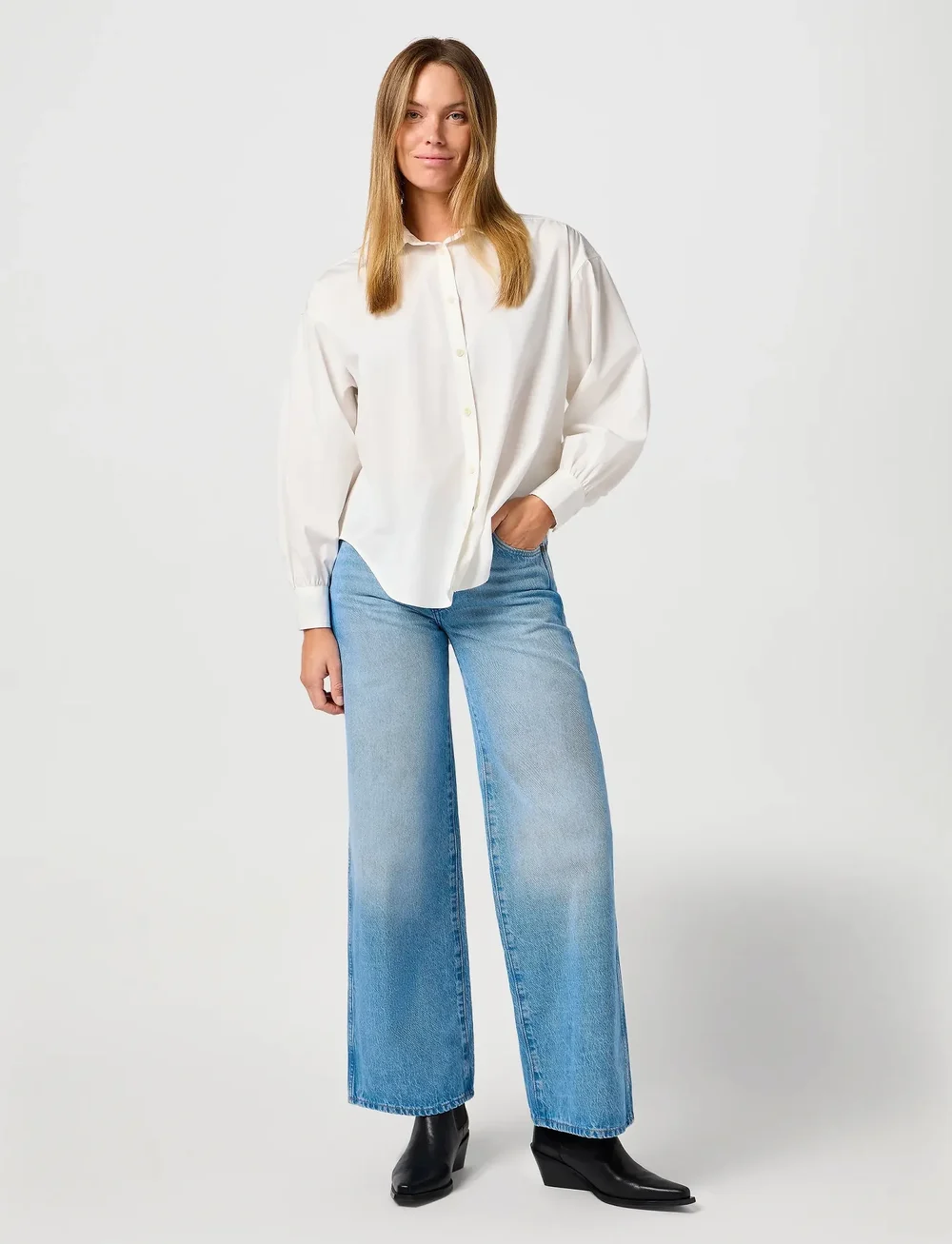 Wrangler - WORLD WIDE - brede jeans - rocky wash - 4