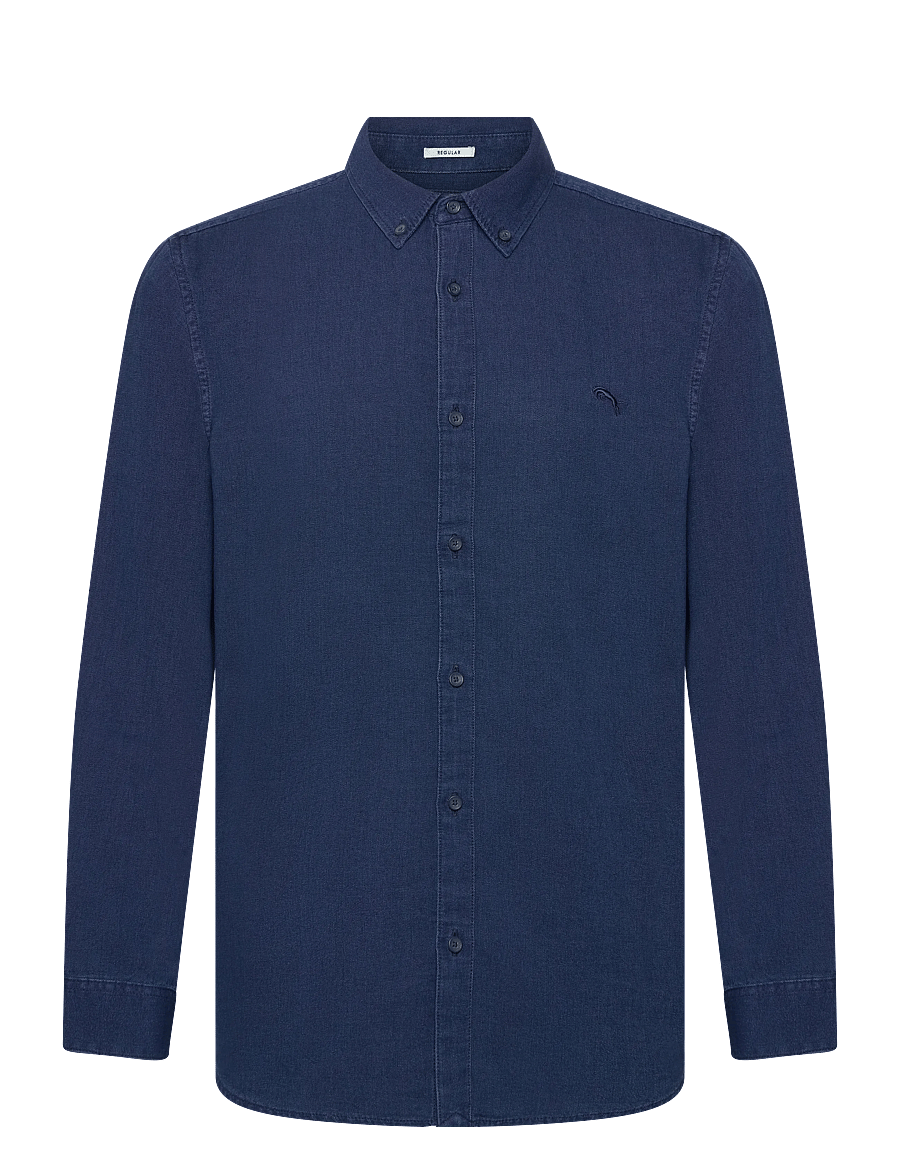 Wrangler - OXFORD SHIRT - oxford skjorter - indigo oxford - 1
