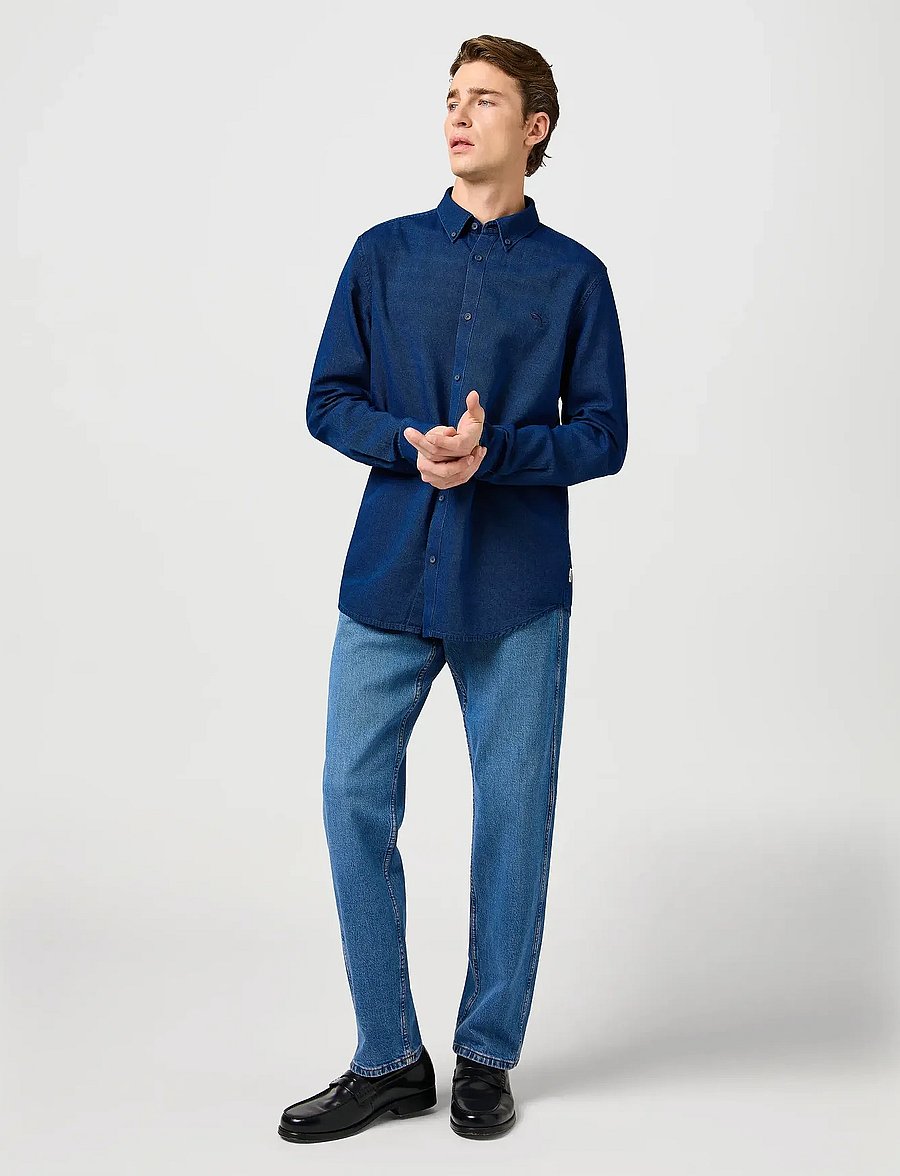 Wrangler - OXFORD SHIRT - oxford skjorter - indigo oxford - 4