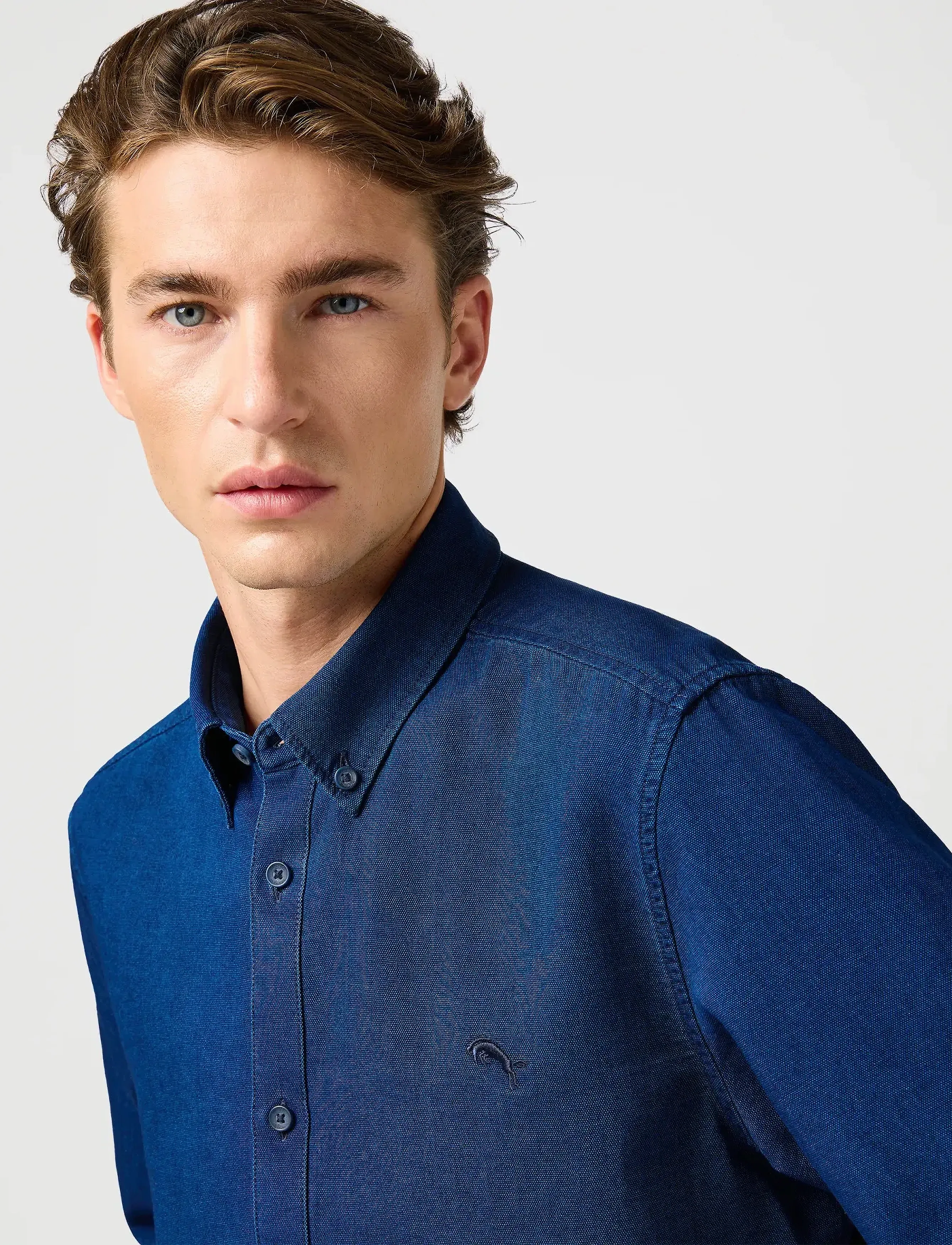 Wrangler - OXFORD SHIRT - oxford-skjortor - indigo oxford - 5