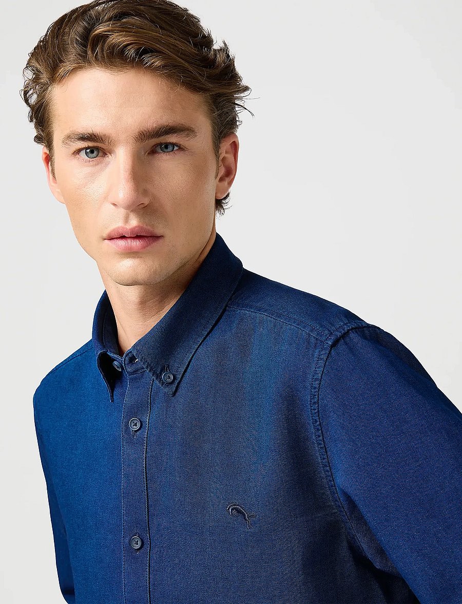 Wrangler - OXFORD SHIRT - oxford skjorter - indigo oxford - 5