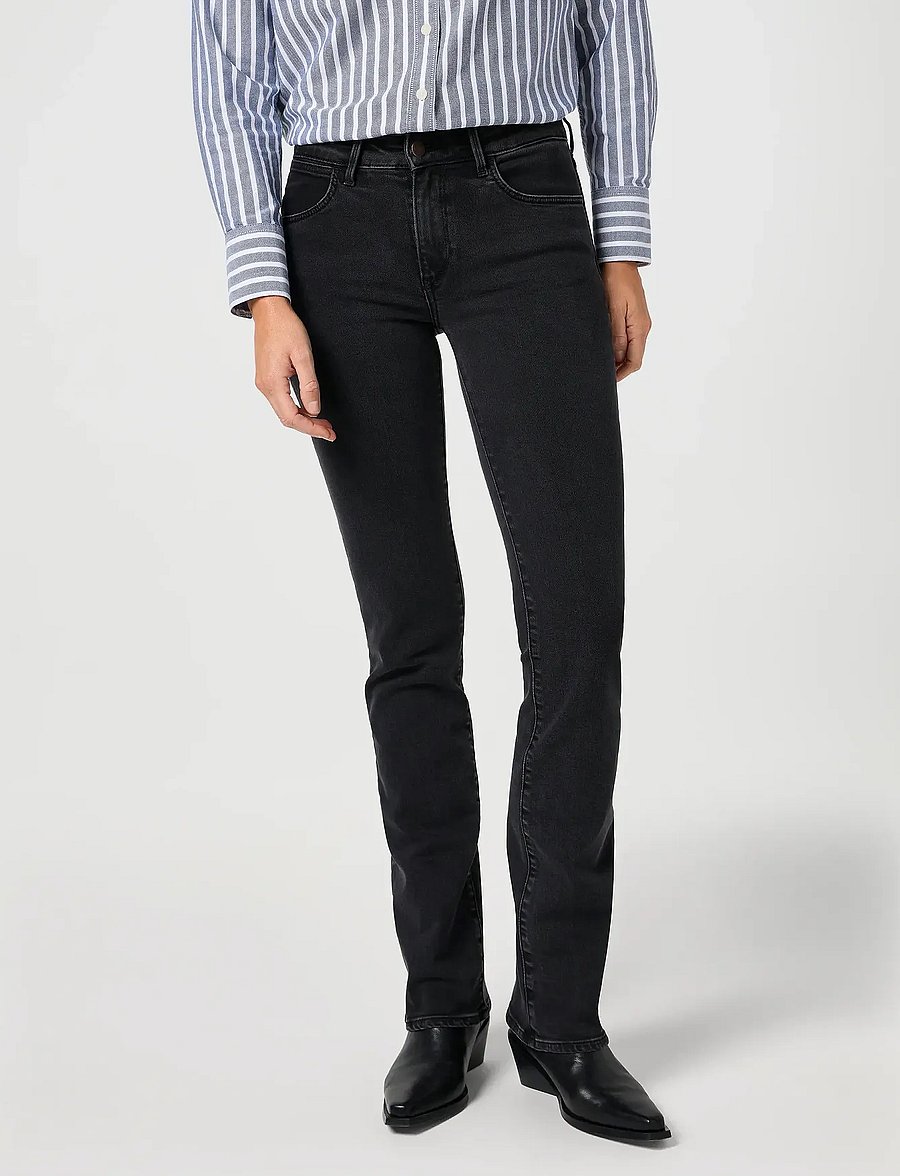 Wrangler - BOOTCUT - jeans bootcut - sultry blackout - 0